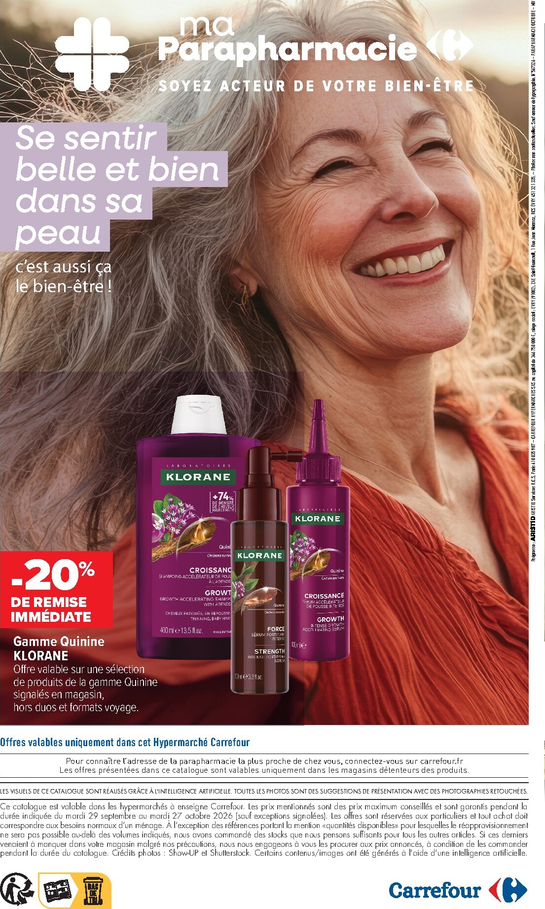 carrefour - Flyer Carrefour - Parapharmacie pour la semaine prochaine du du mardi 29/09/2026 au du mardi 27/10/2026 - page: 20