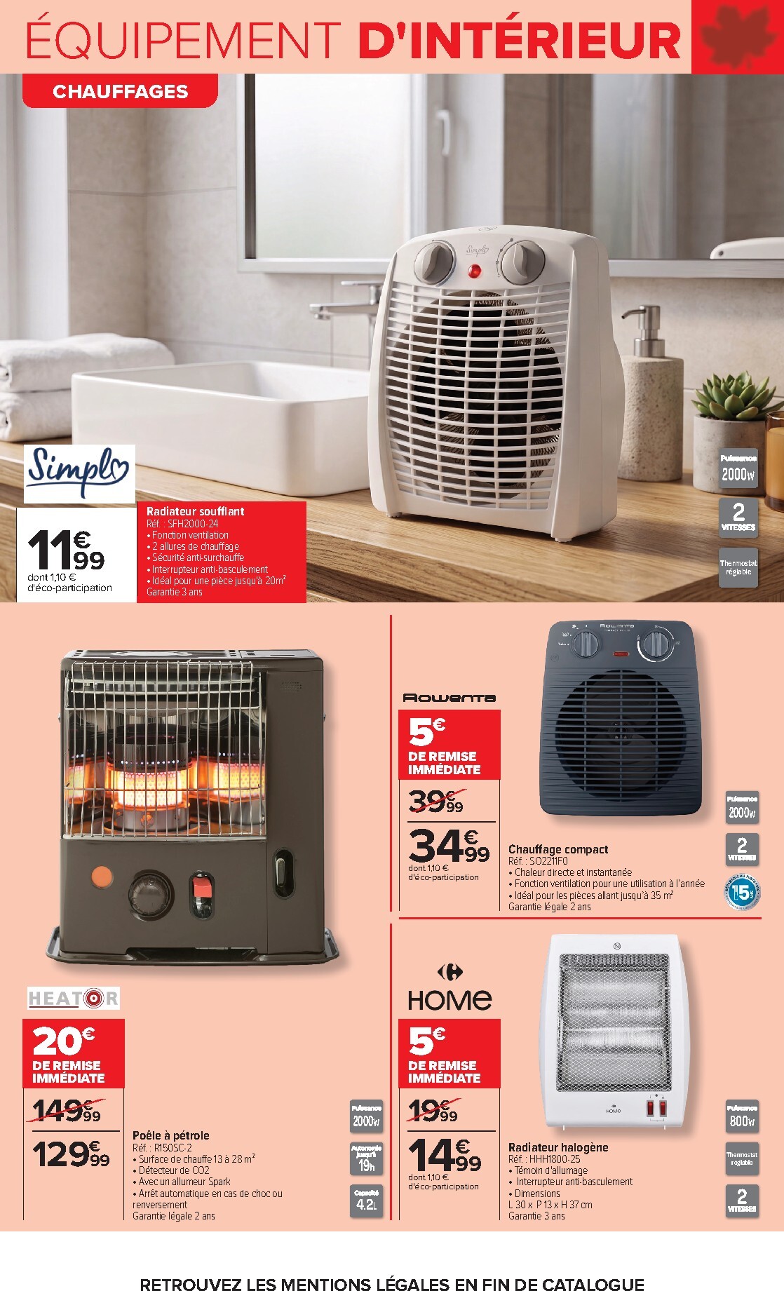 carrefour - Flyer Carrefour - Jardin Et Bricolage pour la semaine prochaine du du mardi 29/09/2026 au du lundi 12/10/2026 - page: 22