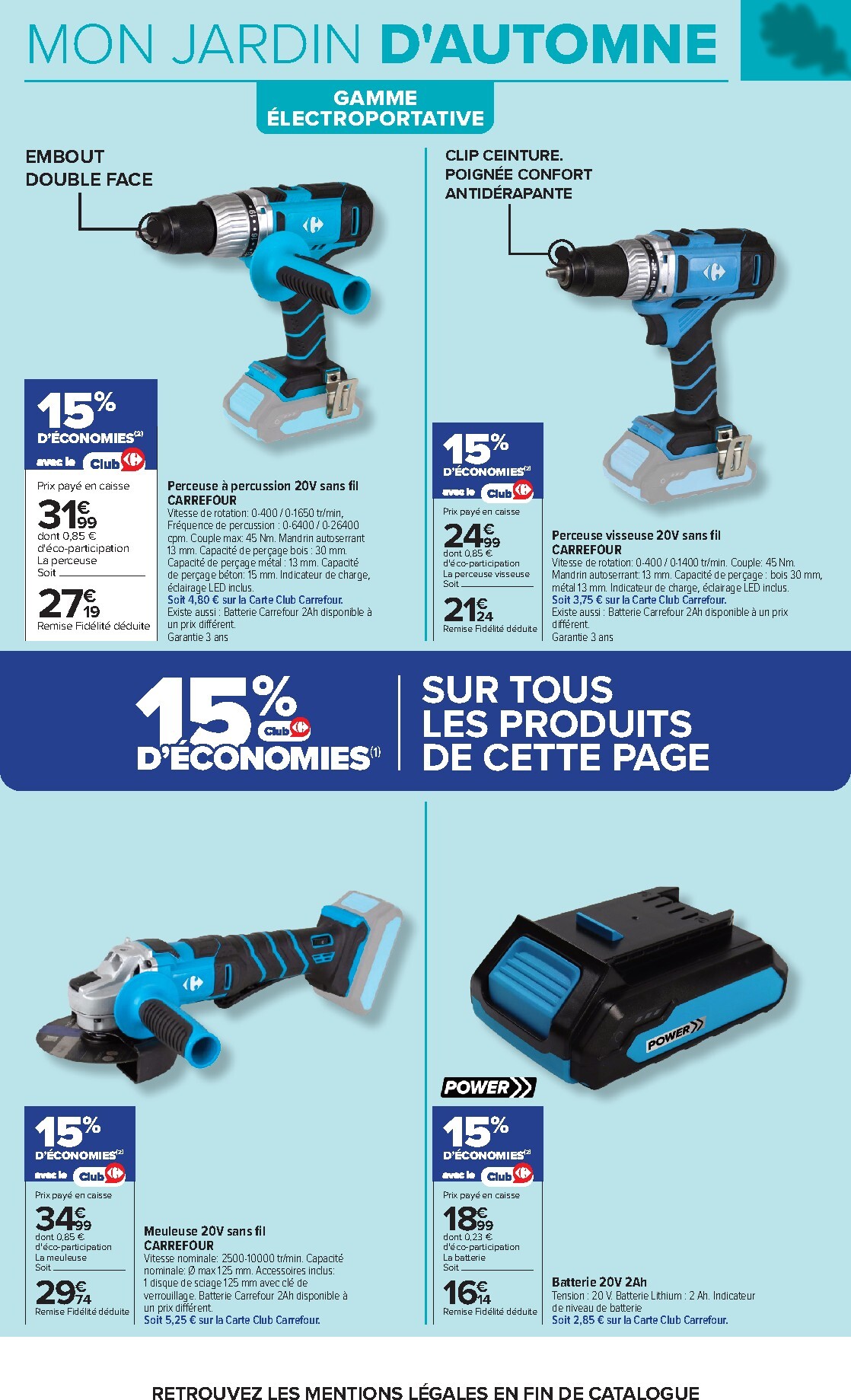carrefour - Flyer Carrefour - Jardin Et Bricolage pour la semaine prochaine du du mardi 29/09/2026 au du lundi 12/10/2026 - page: 15
