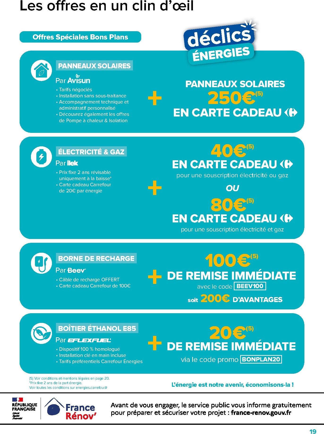 carrefour - Current Carrefour - Livre Blanc 2026 Energies leaflet valid from du mardi 22/09/2026 to du samedi 31/10/2026 - page: 19