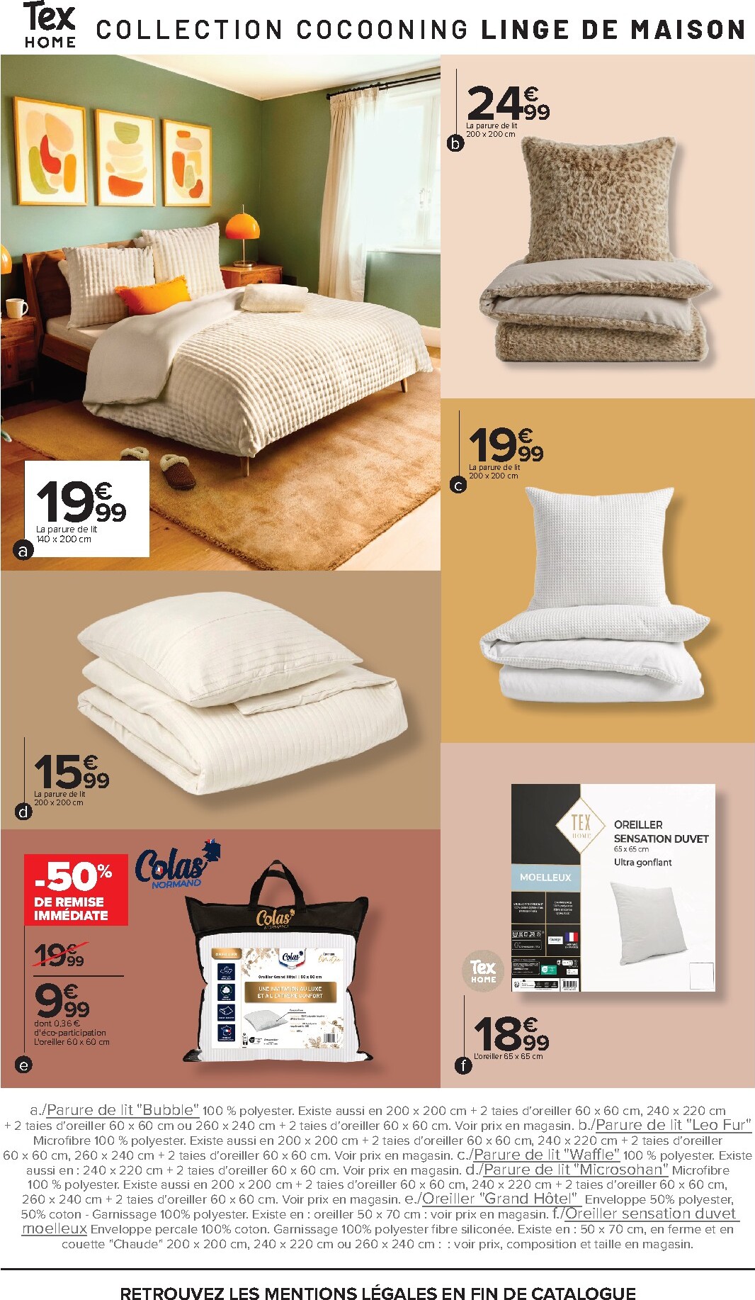 carrefour - Flyer Carrefour - Special Nuit Et Cocooning pour la semaine prochaine du du mardi 06/10/2026 au du lundi 19/10/2026 - page: 20
