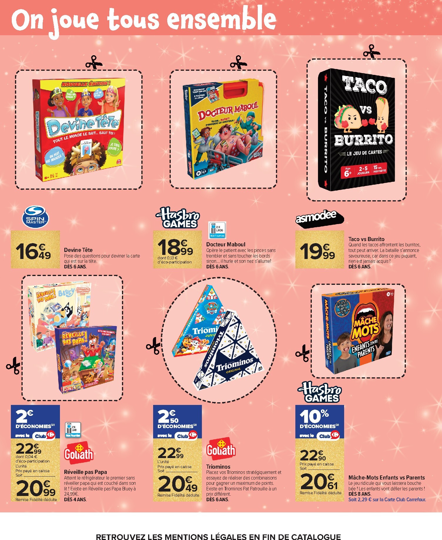 carrefour - Flyer Carrefour - Prêt À Jouer Avec Nous ? pour la semaine prochaine du du mardi 13/10/2026 au du lundi 07/12/2026 - page: 82