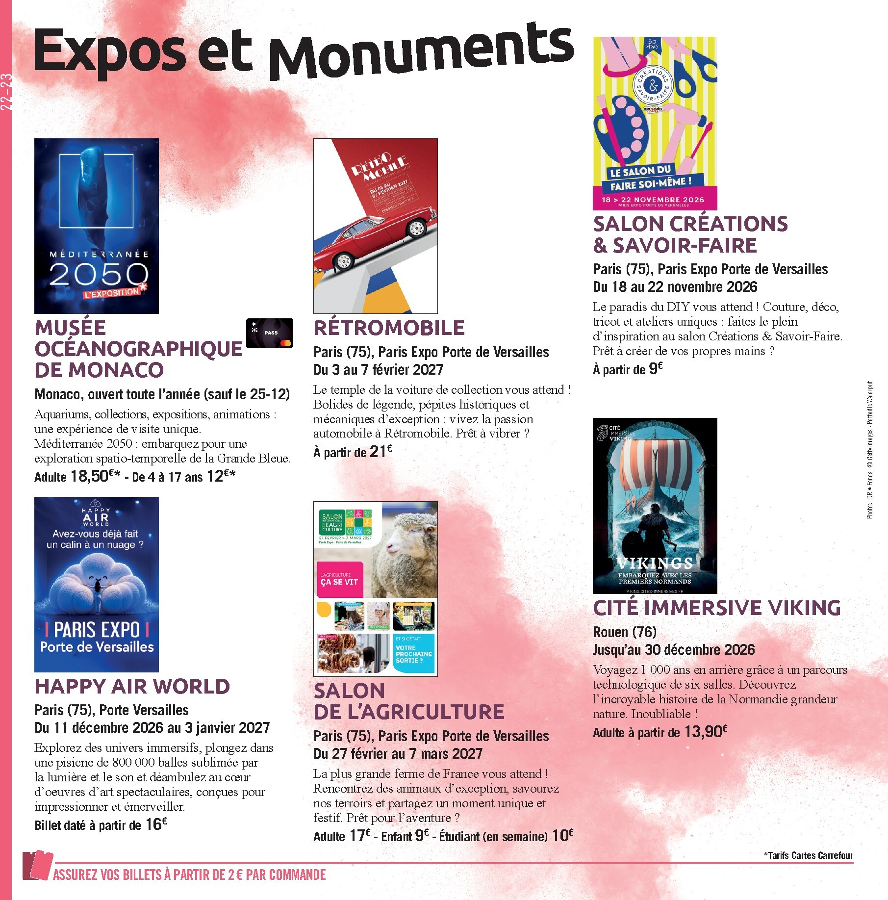 carrefour - Current Carrefour - LE Book Des Sorties Automne leaflet valid from du vendredi 02/10/2026 to du dimanche 07/02/2027 - page: 22