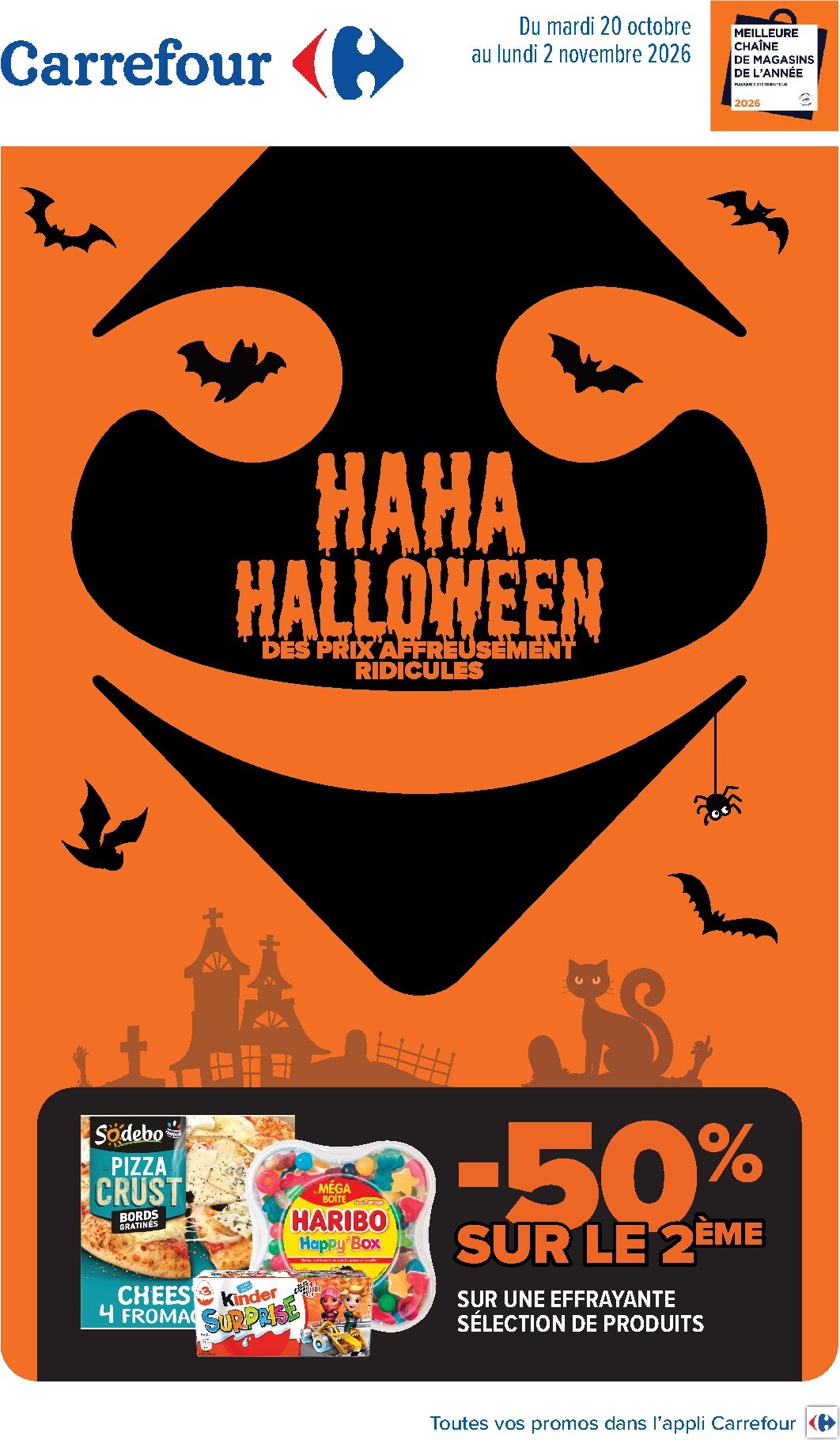 carrefour - Flyer Carrefour - Halloween pour la semaine prochaine du du mardi 20/10/2026 au du lundi 02/11/2026