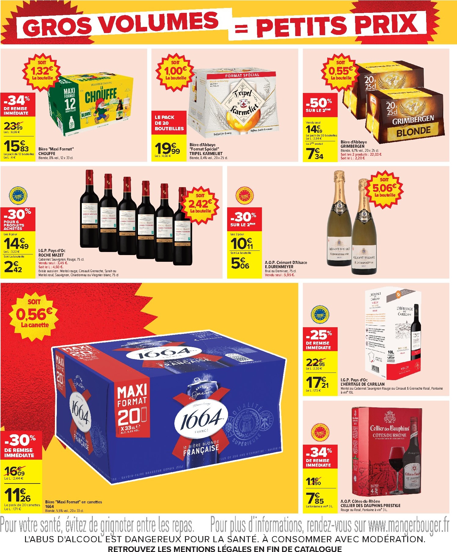 carrefour - Flyer Carrefour - Gros Volumes = Petits Prix pour la semaine prochaine du de jeudi 22/10/2026 au du lundi 09/11/2026 - page: 4