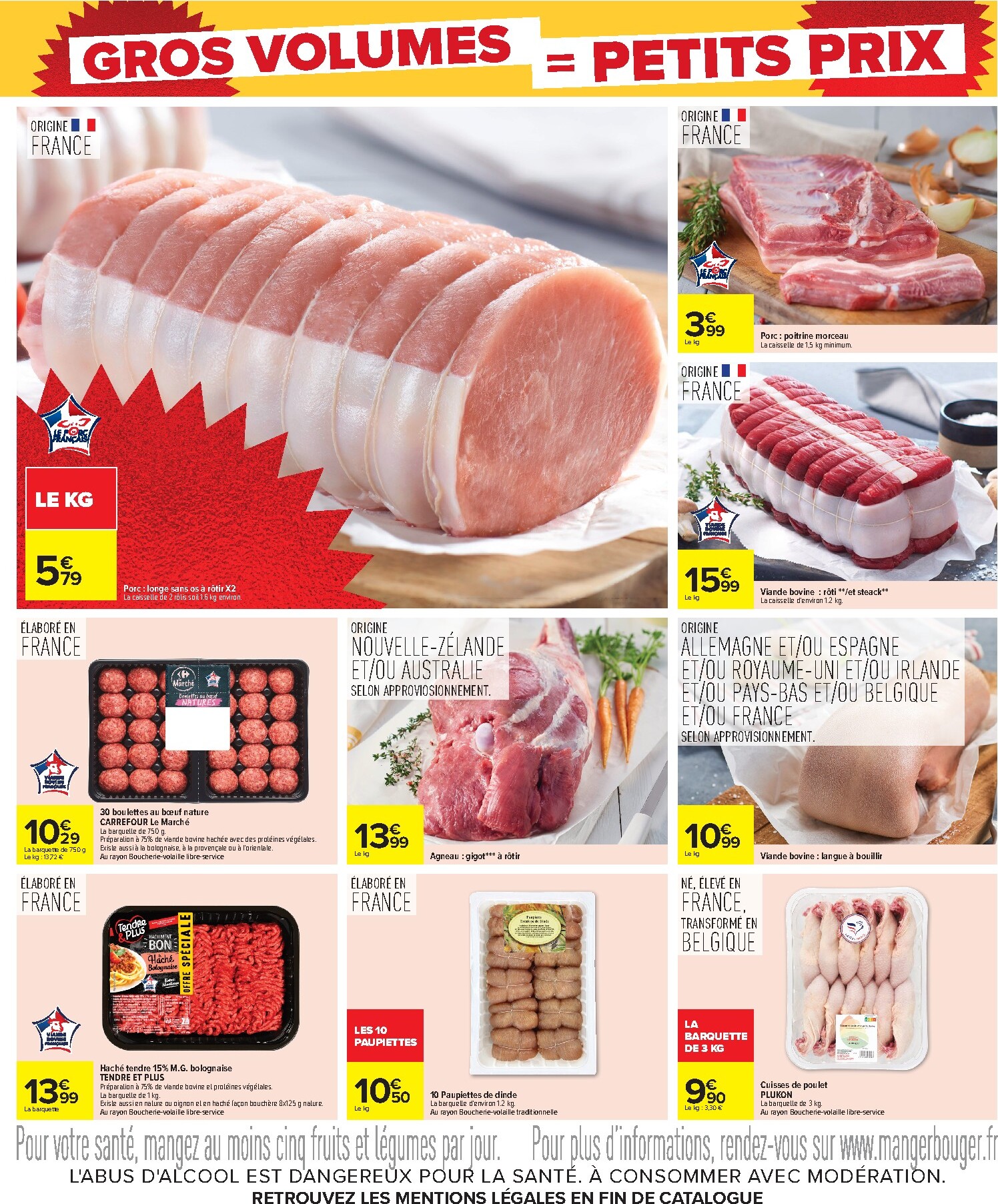 carrefour - Flyer Carrefour - Gros Volumes = Petits Prix pour la semaine prochaine du de jeudi 22/10/2026 au du lundi 09/11/2026 - page: 17