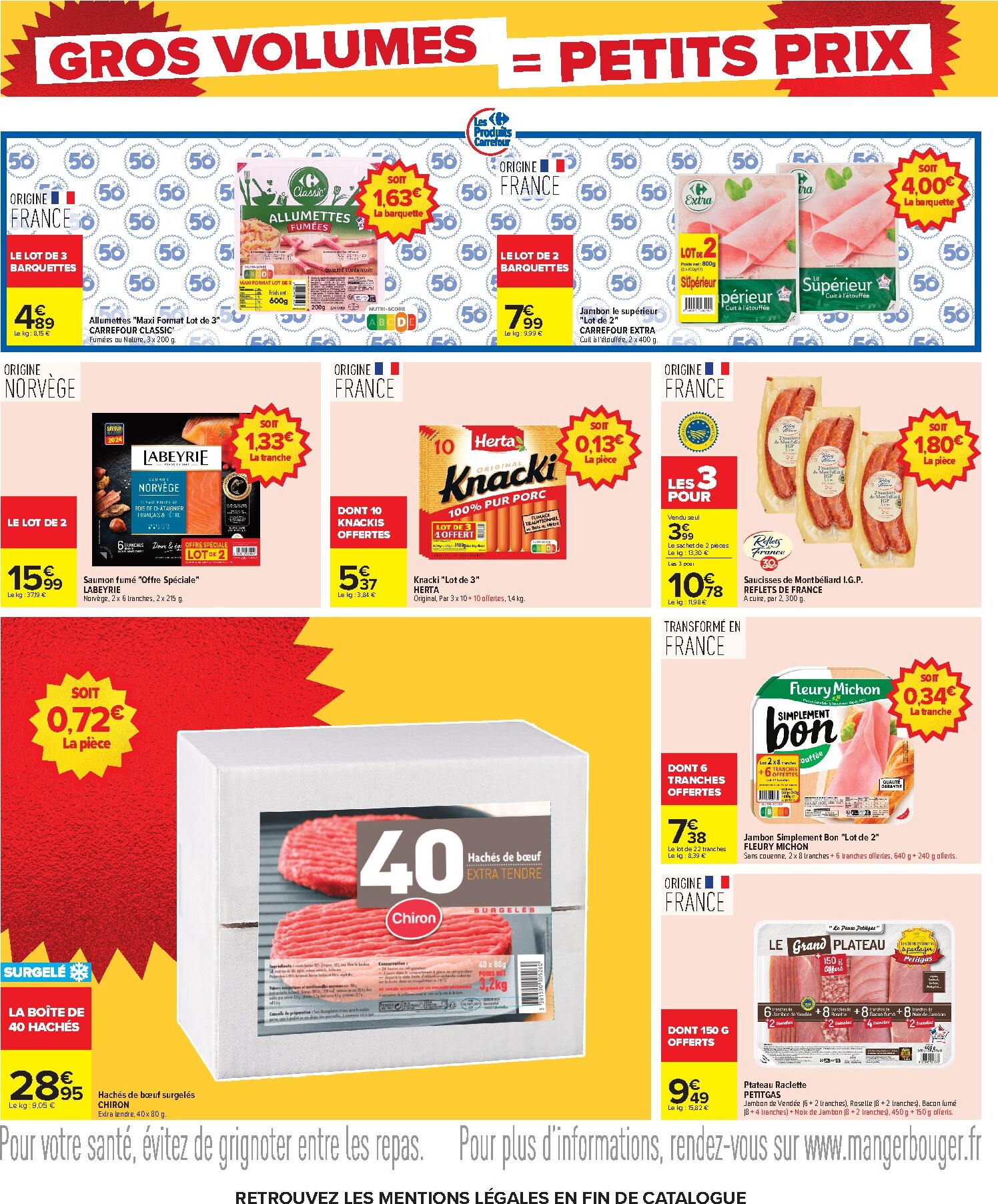carrefour - Flyer Carrefour - Gros Volumes = Petits Prix pour la semaine prochaine du de jeudi 22/10/2026 au du lundi 09/11/2026 - page: 12