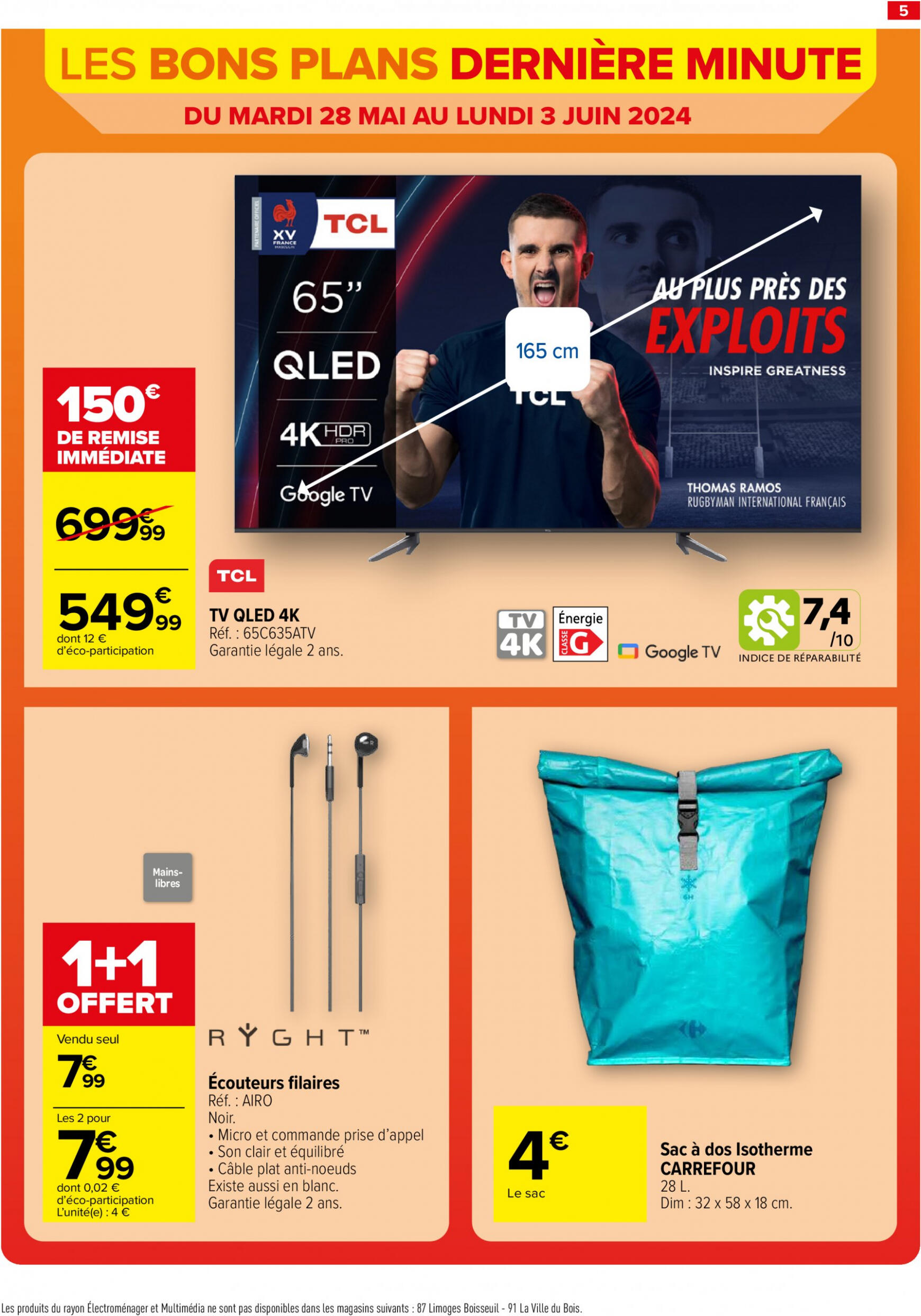 carrefour - Prospectus Carrefour - Les Bons Plans Derniere Minute actuel 28.05. - 03.06. - page: 5