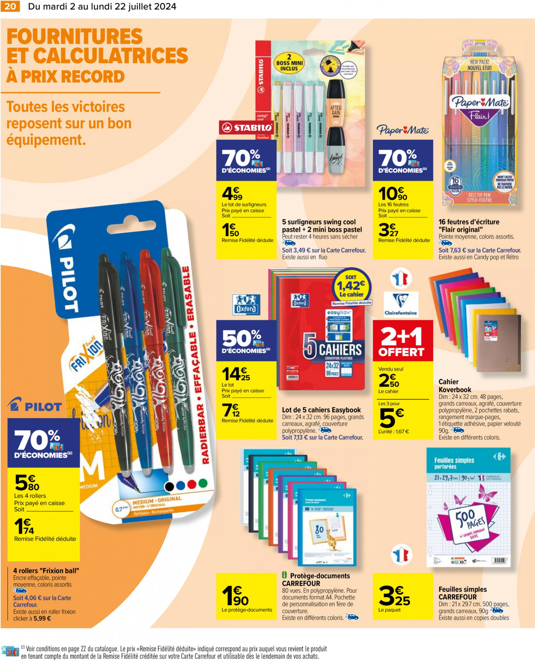 carrefour - Prospectus Carrefour - La Rentrée de tous lees Records actuel 02.07. - 22.07. - page: 22