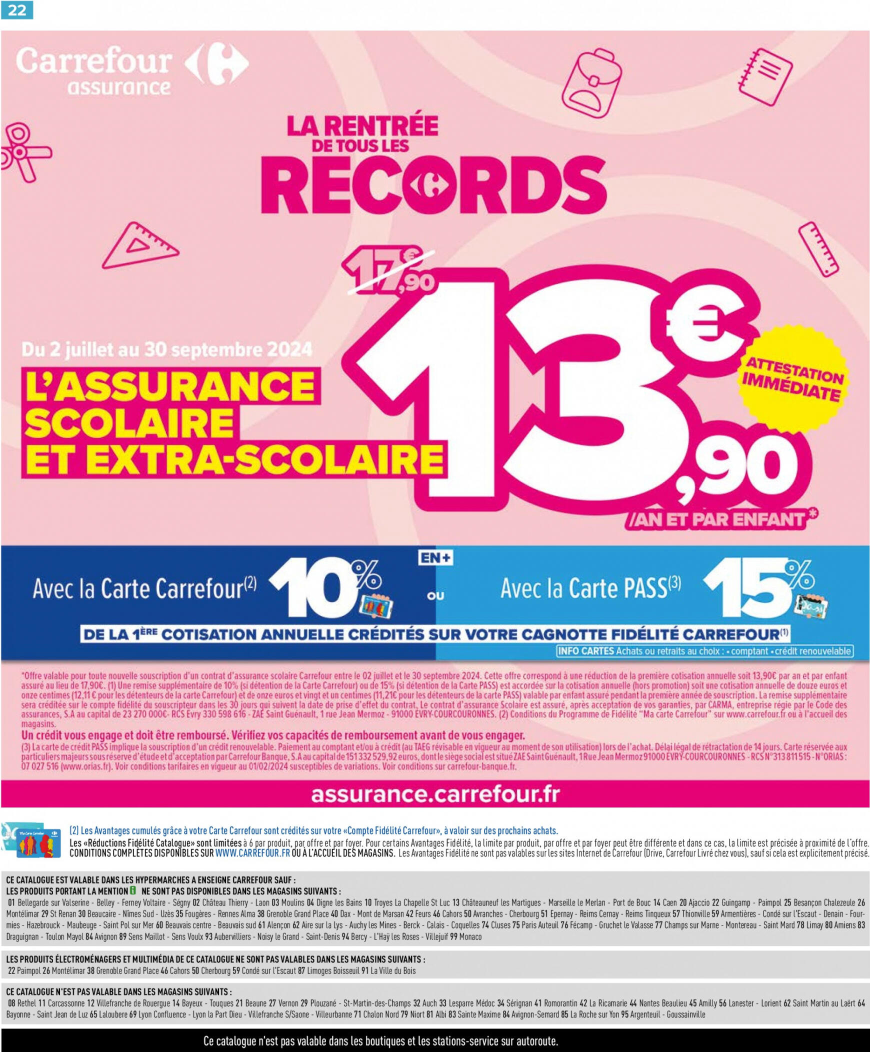 carrefour - Prospectus Carrefour - La Rentrée de tous lees Records actuel 02.07. - 22.07. - page: 24