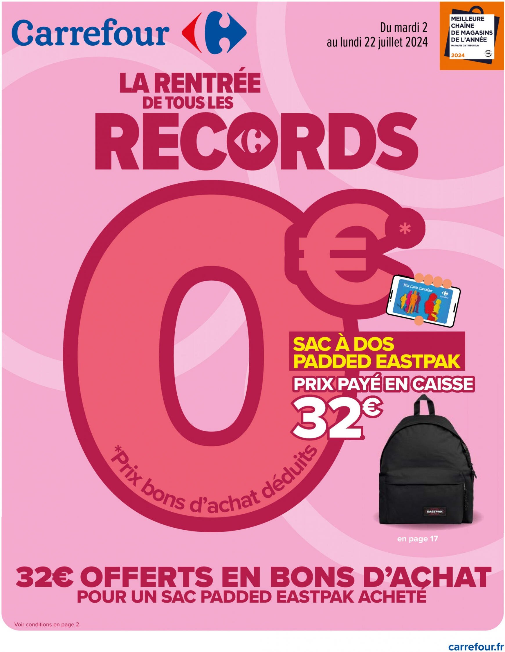 carrefour - Prospectus Carrefour - La Rentrée de tous lees Records actuel 02.07. - 22.07. - page: 1