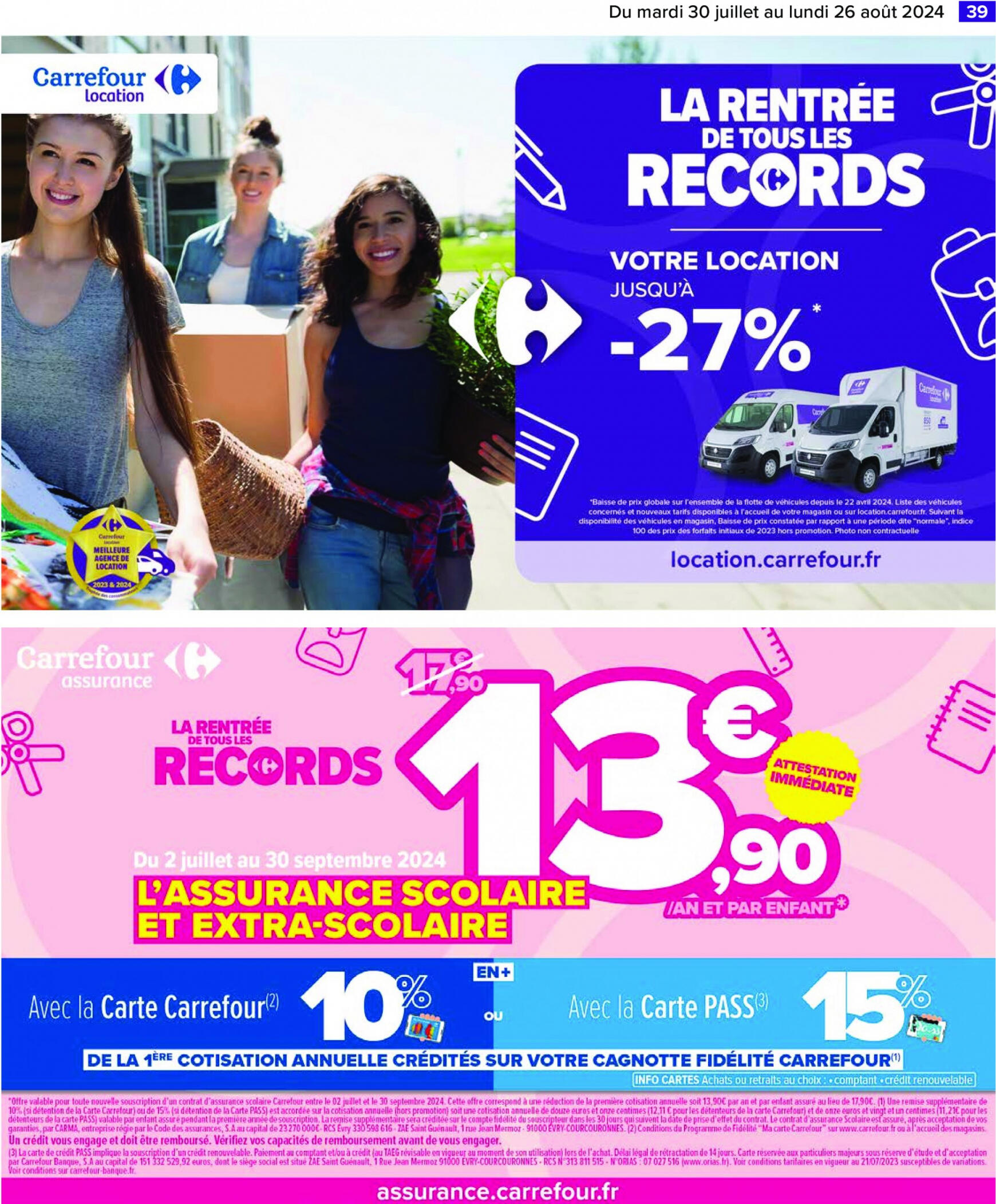 carrefour - Prospectus Carrefour - La Rentrée de Tous lés Records actuel 30.07. - 26.08. - page: 41