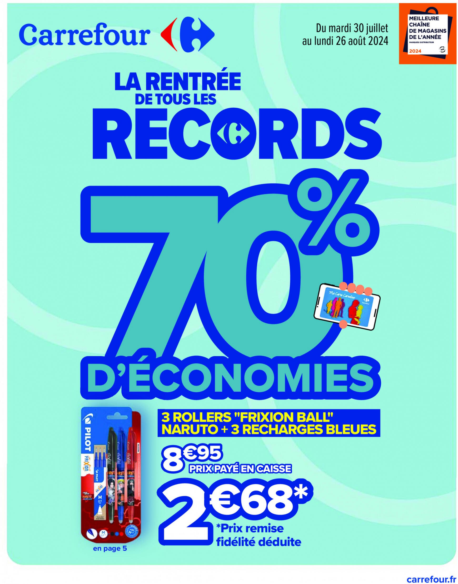 carrefour - Prospectus Carrefour - La Rentrée de Tous lés Records actuel 30.07. - 26.08.
