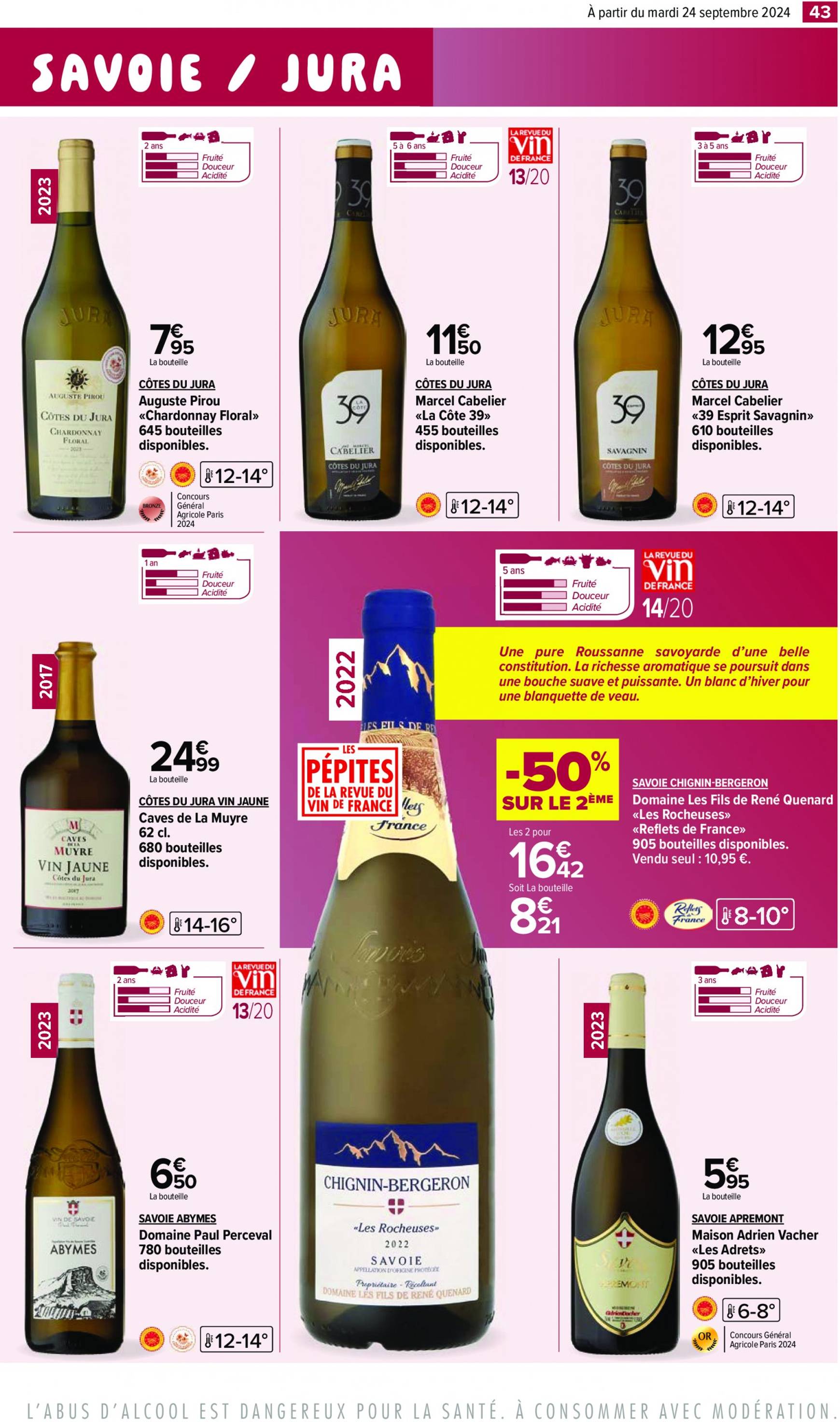 carrefour - Catalogue Carrefour - Aux Foire Vins valable dès 24.09. - 07.10. - page: 45