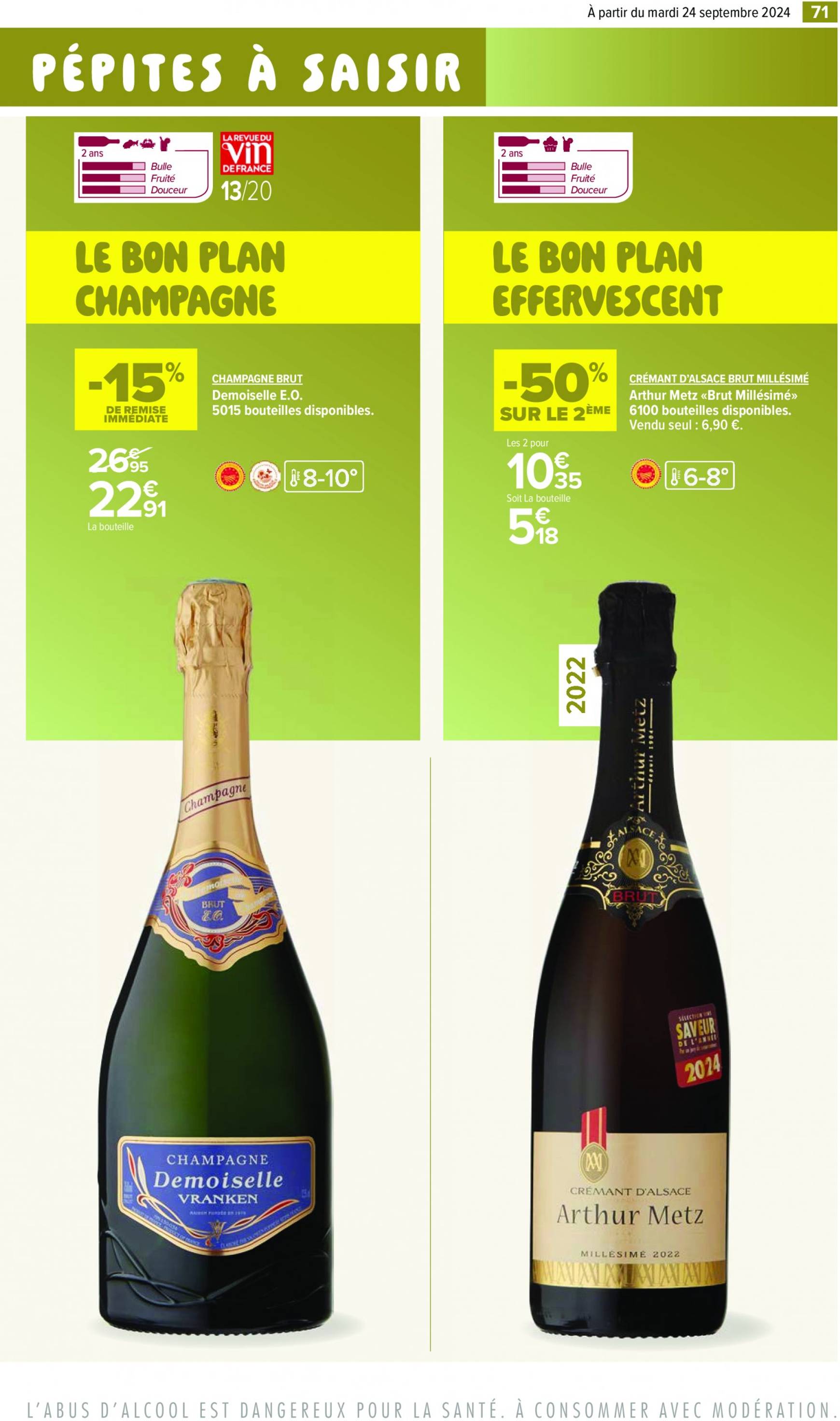 carrefour - Catalogue Carrefour - Aux Foire Vins valable dès 24.09. - 07.10. - page: 73