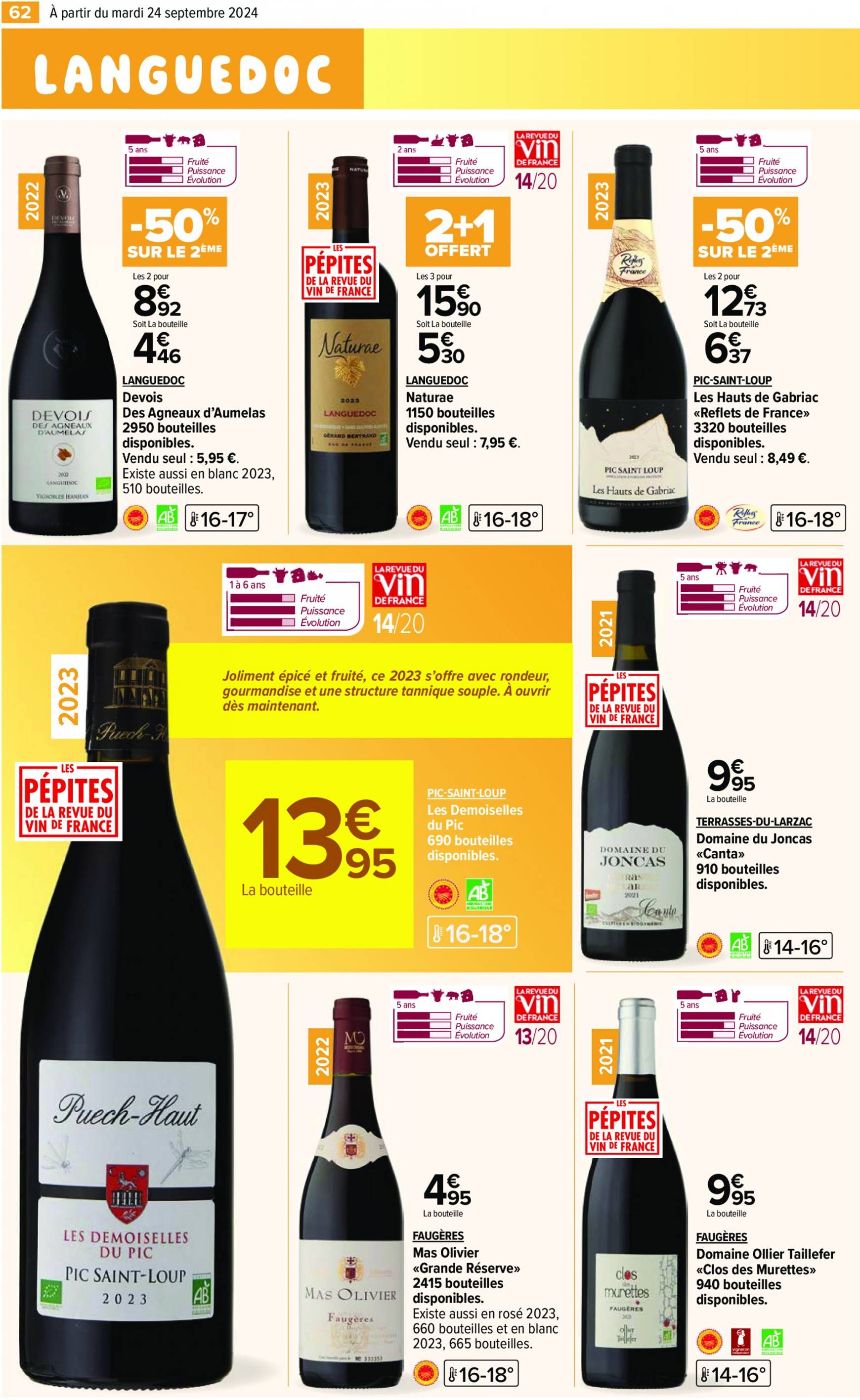 carrefour - Catalogue Carrefour - Aux Foire Vins valable dès 24.09. - 07.10. - page: 64