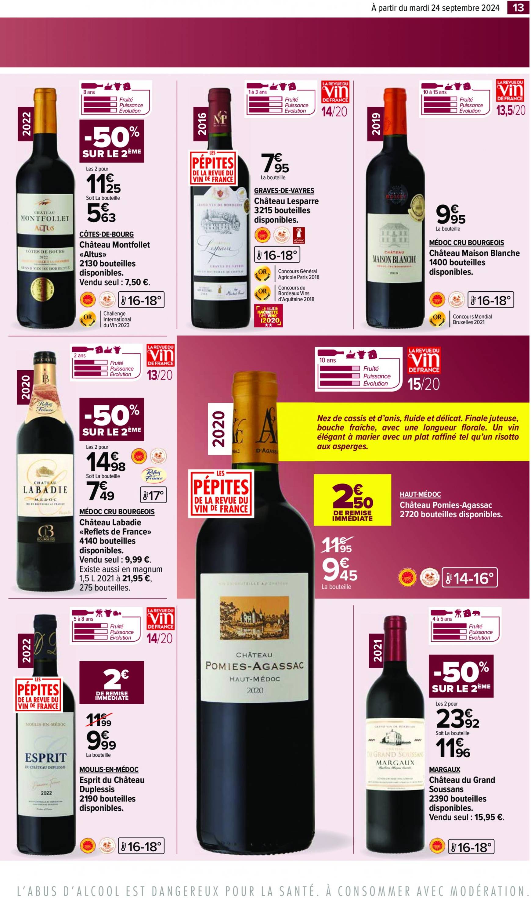 carrefour - Catalogue Carrefour - Aux Foire Vins valable dès 24.09. - 07.10. - page: 15