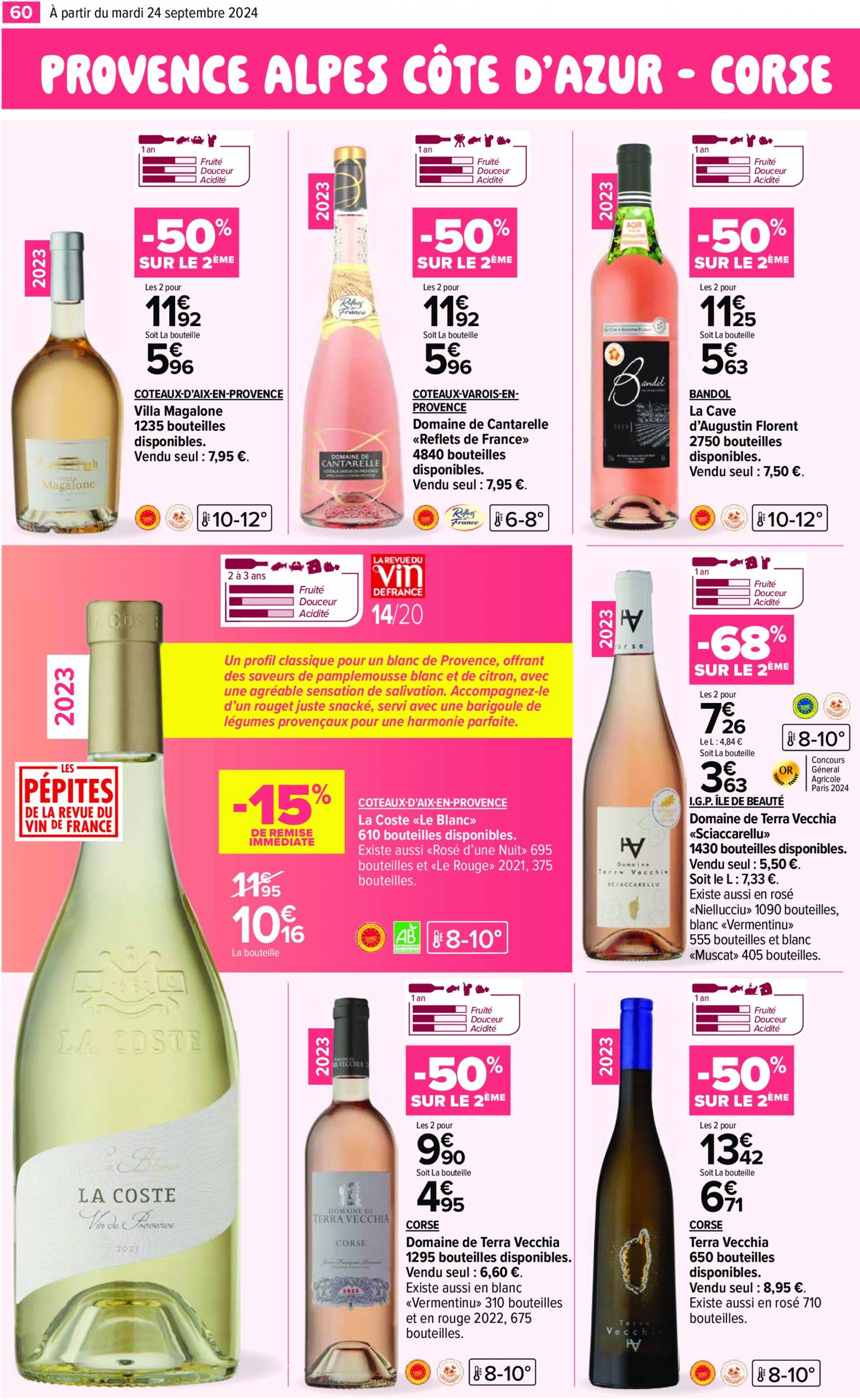 carrefour - Catalogue Carrefour - Aux Foire Vins valable dès 24.09. - 07.10. - page: 62