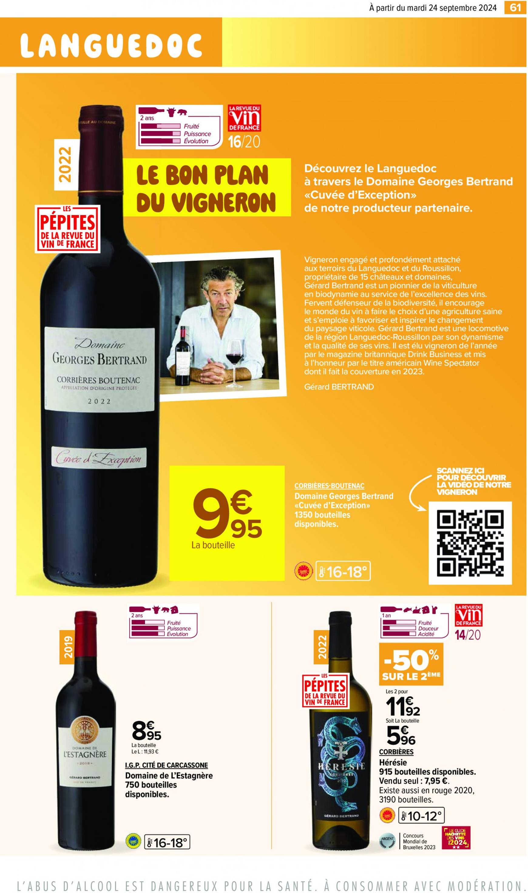 carrefour - Catalogue Carrefour - Aux Foire Vins valable dès 24.09. - 07.10. - page: 63