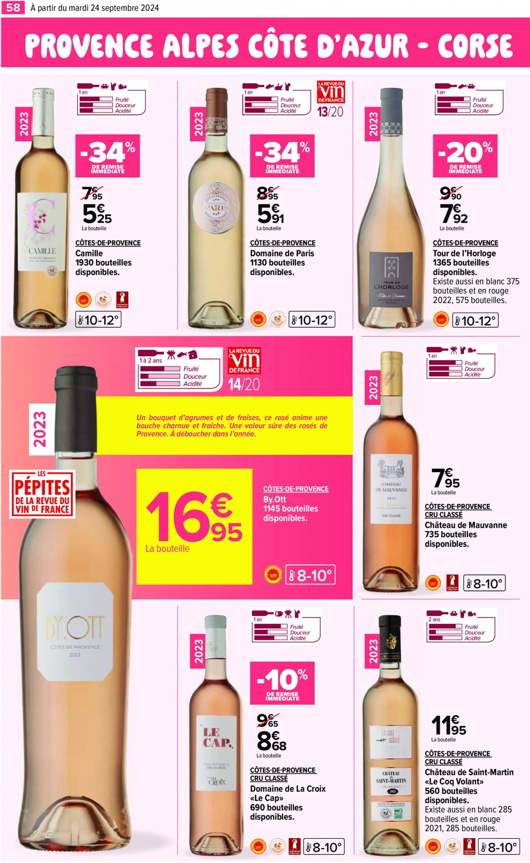 carrefour - Catalogue Carrefour - Aux Foire Vins valable dès 24.09. - 07.10. - page: 60