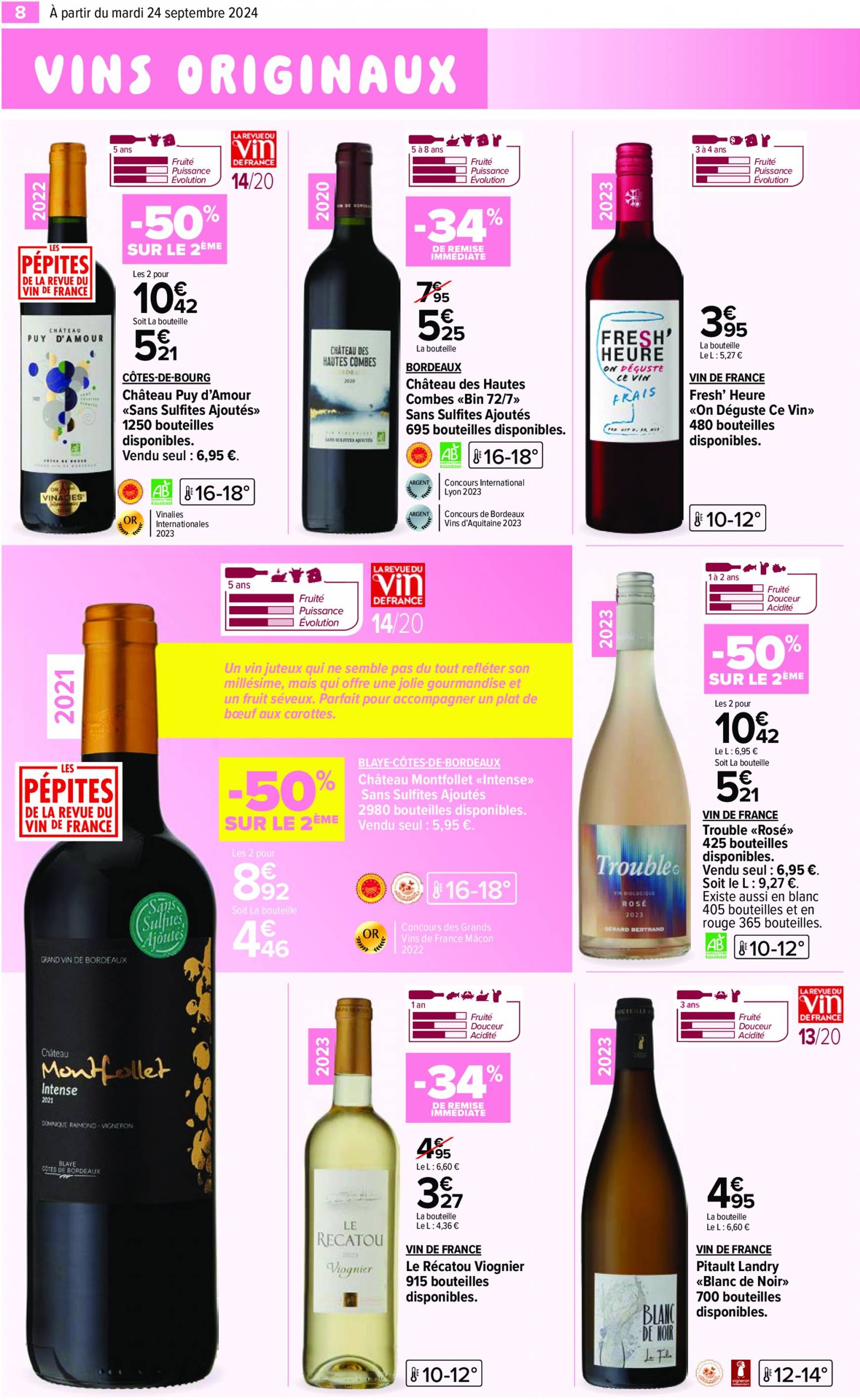 carrefour - Catalogue Carrefour - Aux Foire Vins valable dès 24.09. - 07.10. - page: 10