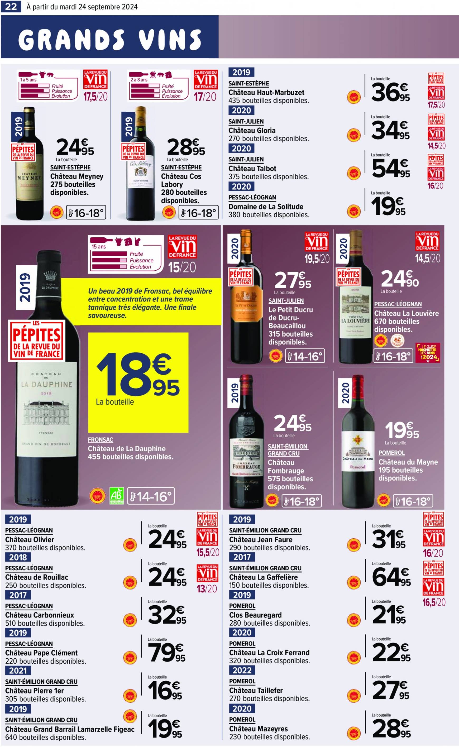 carrefour - Catalogue Carrefour - Aux Foire Vins valable dès 24.09. - 07.10. - page: 24