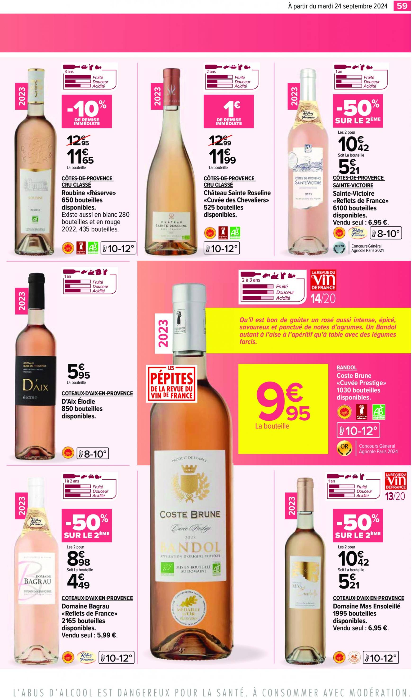 carrefour - Catalogue Carrefour - Aux Foire Vins valable dès 24.09. - 07.10. - page: 61