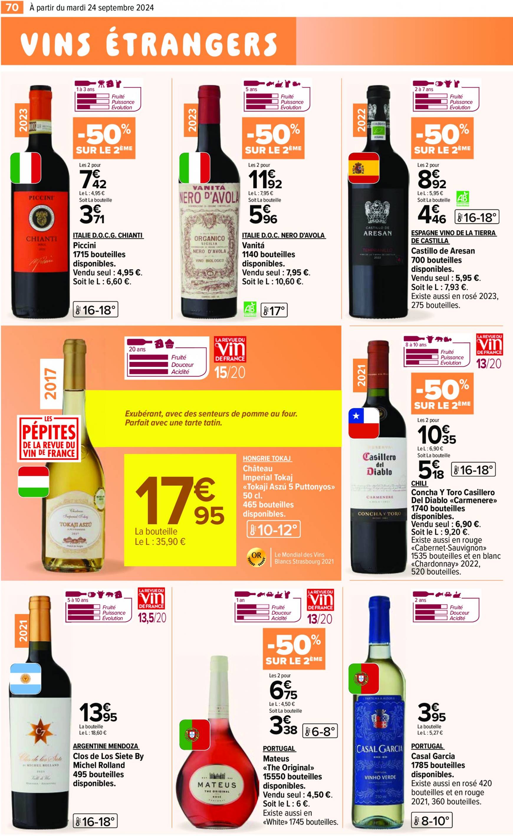 carrefour - Catalogue Carrefour - Aux Foire Vins valable dès 24.09. - 07.10. - page: 72