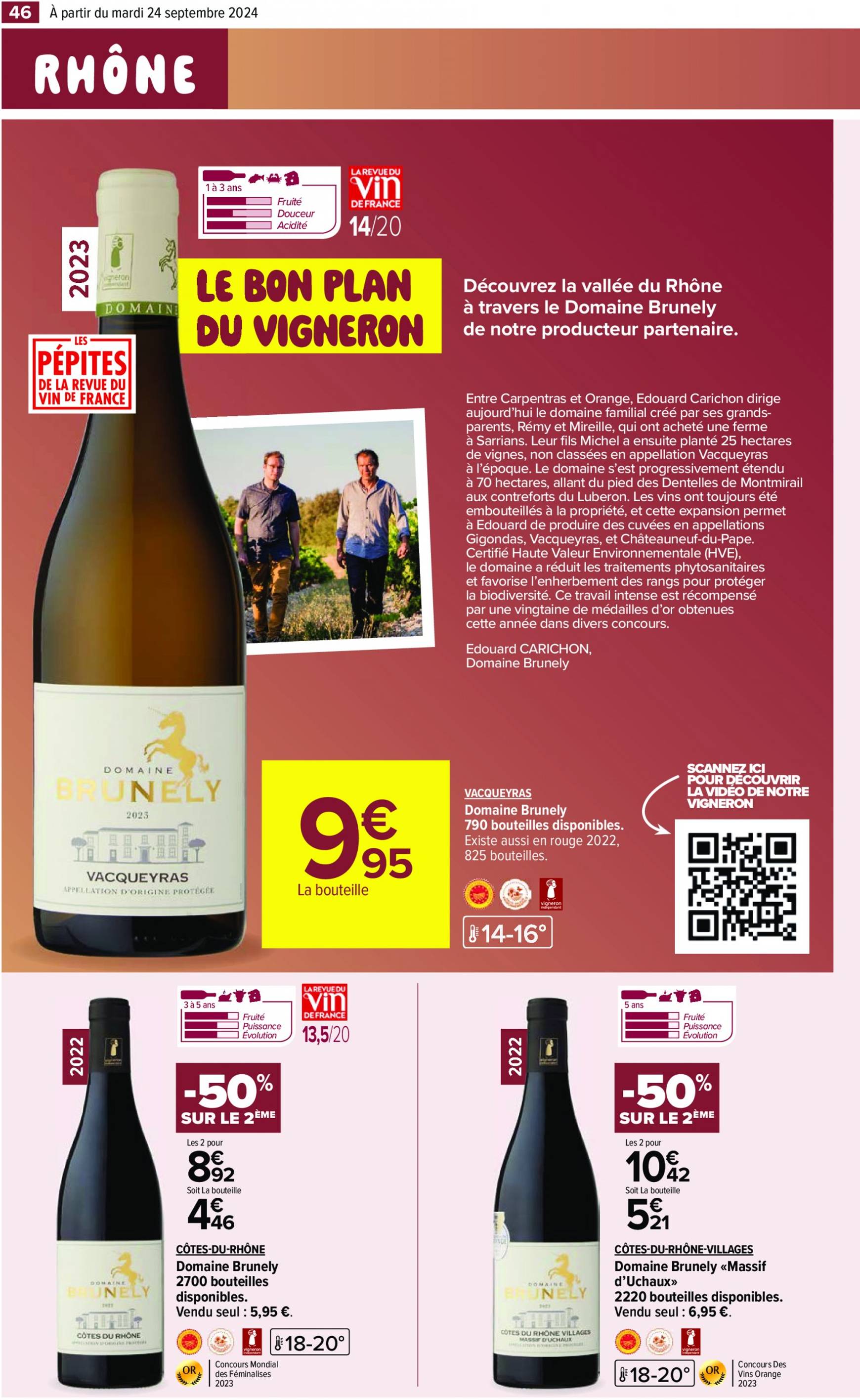 carrefour - Catalogue Carrefour - Aux Foire Vins valable dès 24.09. - 07.10. - page: 48