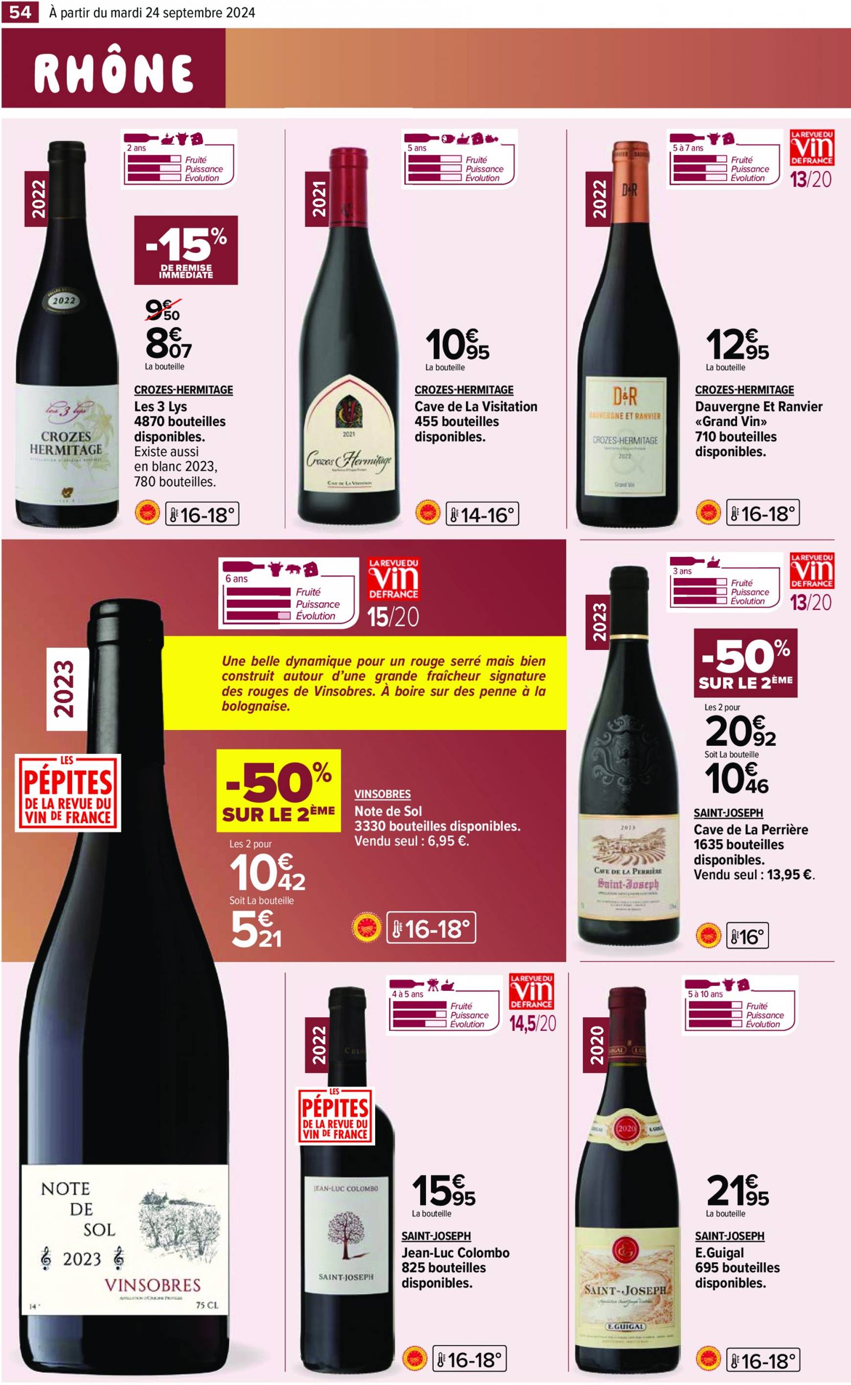 carrefour - Catalogue Carrefour - Aux Foire Vins valable dès 24.09. - 07.10. - page: 56