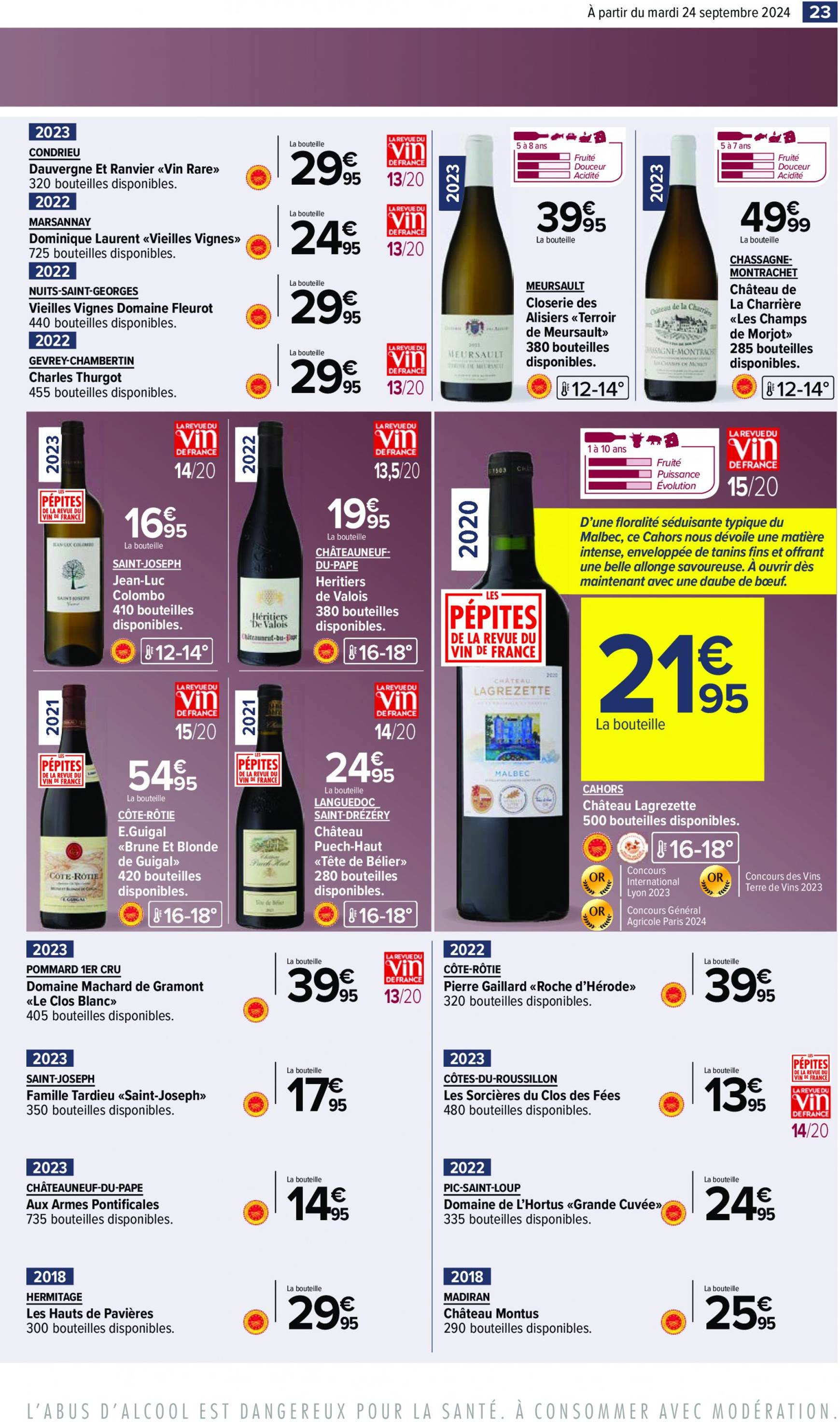 carrefour - Catalogue Carrefour - Aux Foire Vins valable dès 24.09. - 07.10. - page: 25