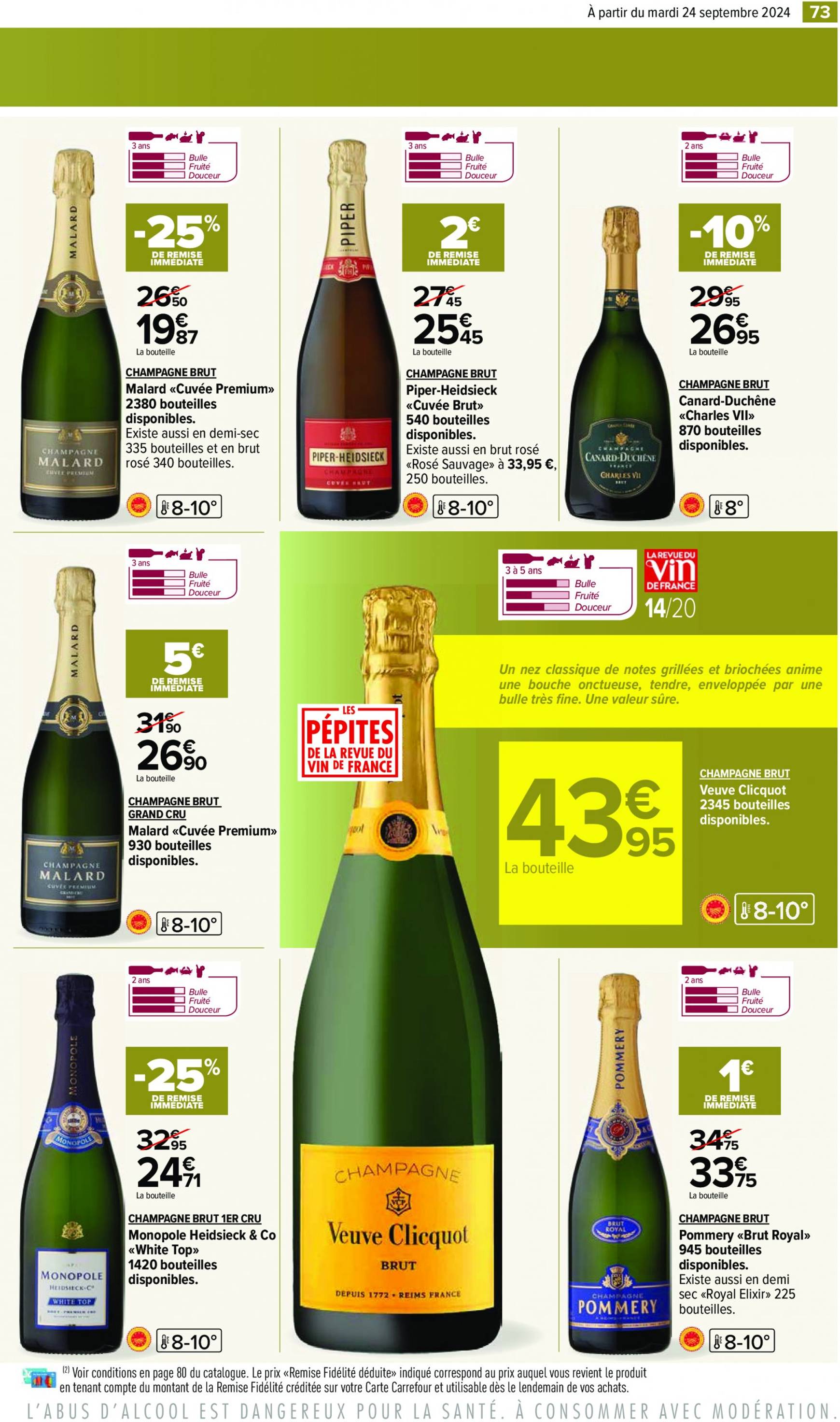 carrefour - Catalogue Carrefour - Aux Foire Vins valable dès 24.09. - 07.10. - page: 75