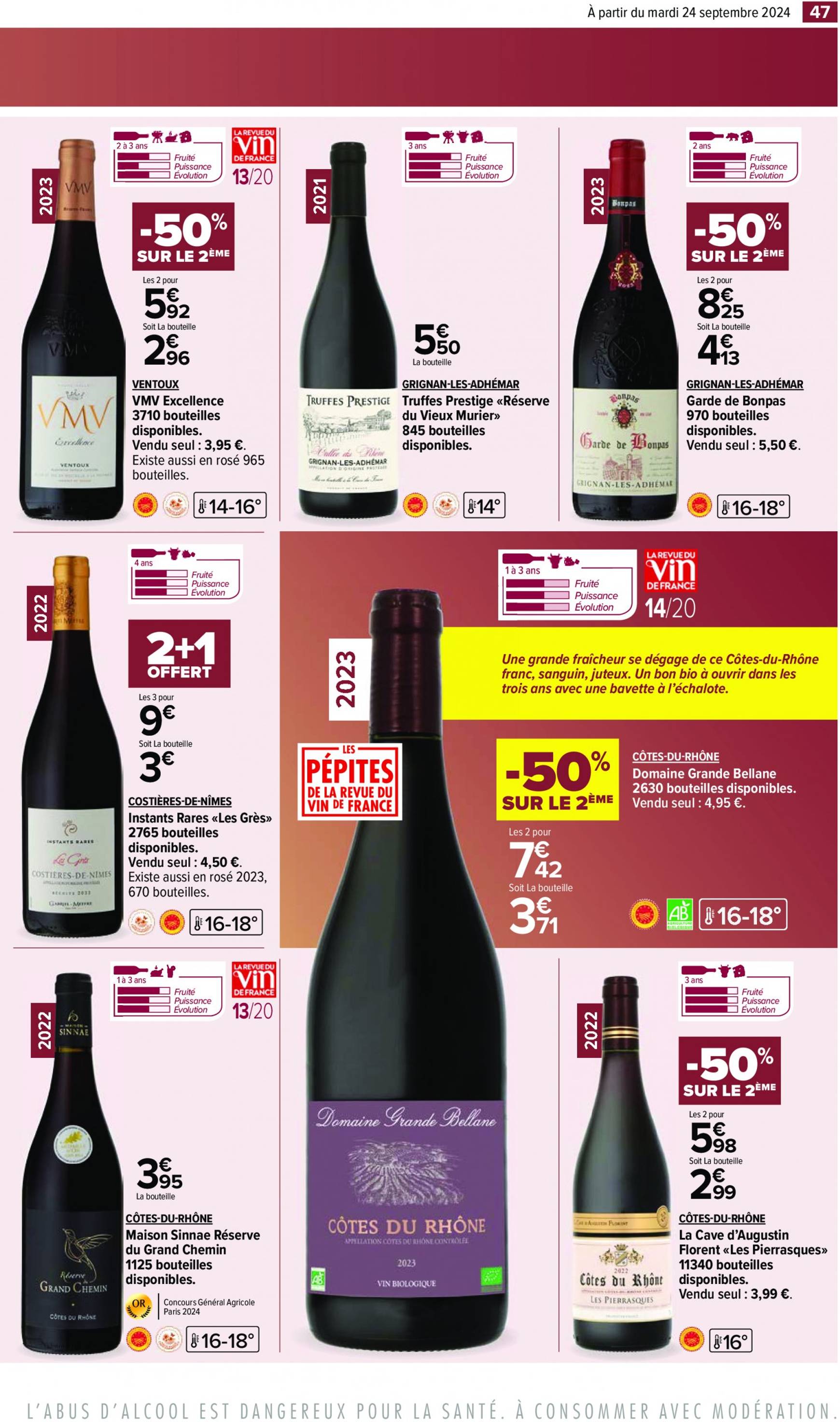 carrefour - Catalogue Carrefour - Aux Foire Vins valable dès 24.09. - 07.10. - page: 49