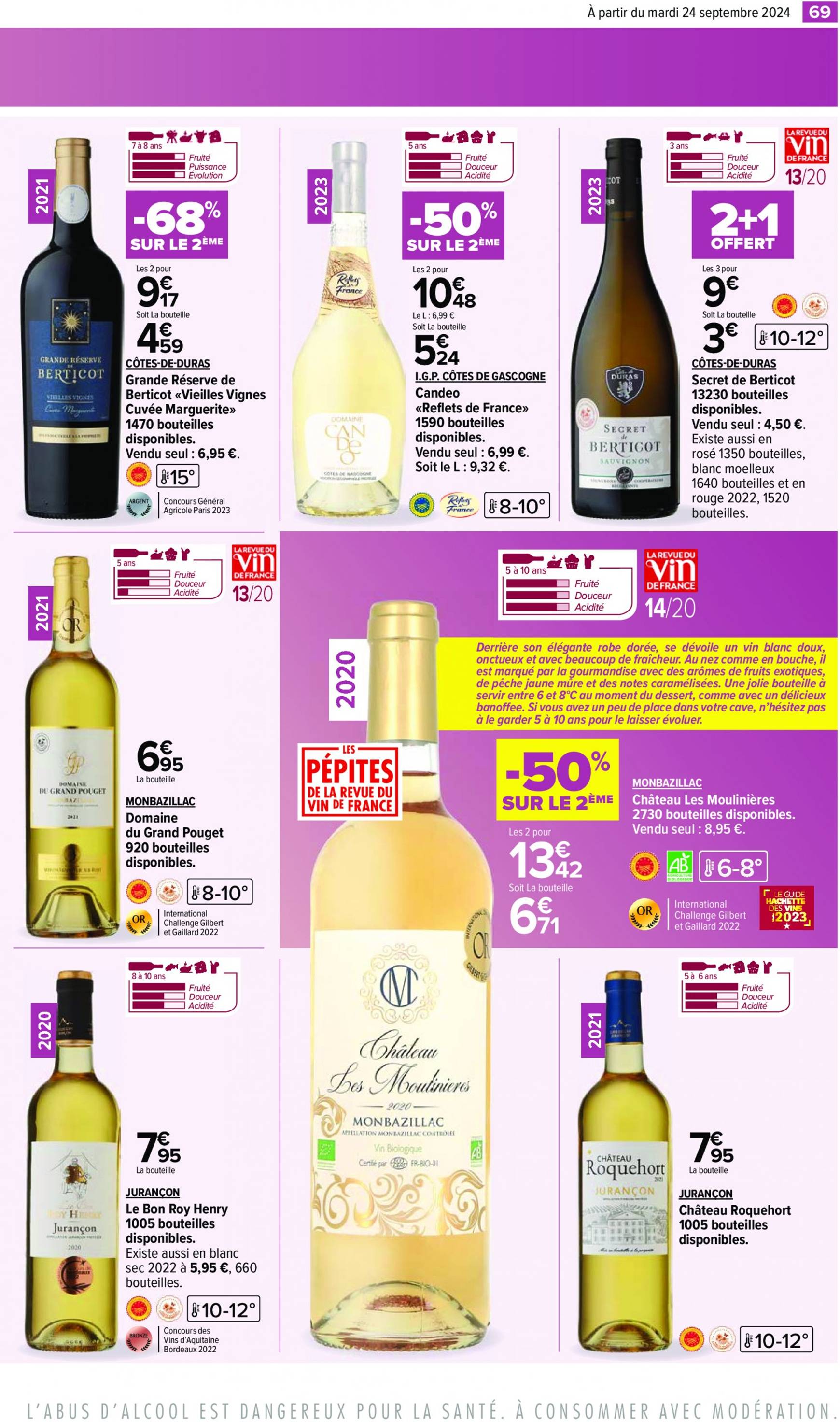 carrefour - Catalogue Carrefour - Aux Foire Vins valable dès 24.09. - 07.10. - page: 71