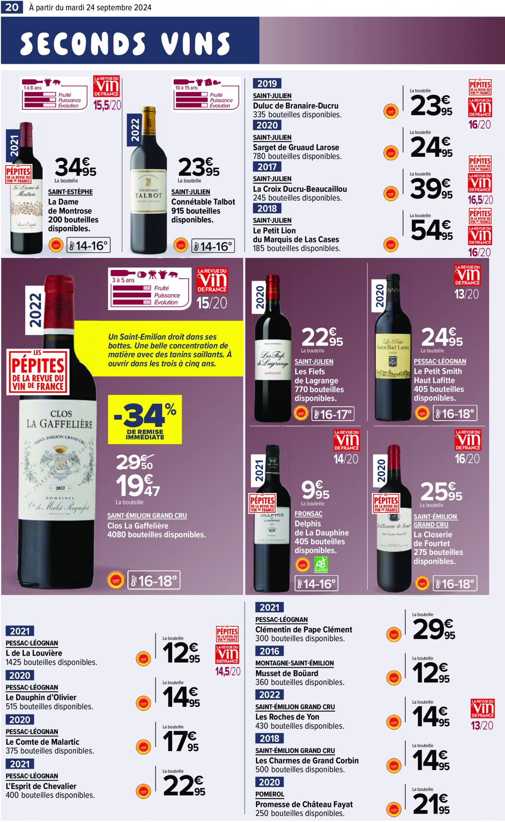 carrefour - Catalogue Carrefour - Aux Foire Vins valable dès 24.09. - 07.10. - page: 22