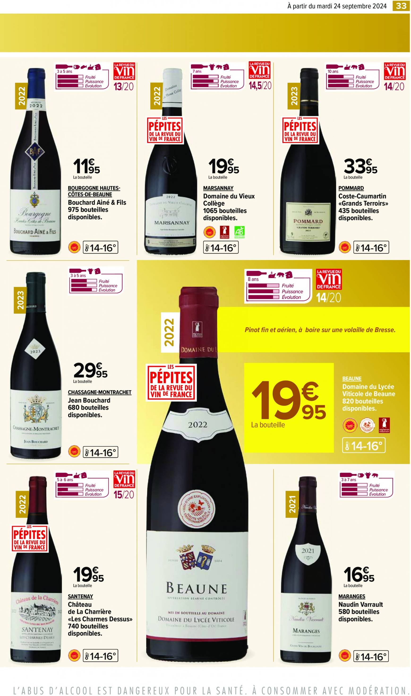 carrefour - Catalogue Carrefour - Aux Foire Vins valable dès 24.09. - 07.10. - page: 35