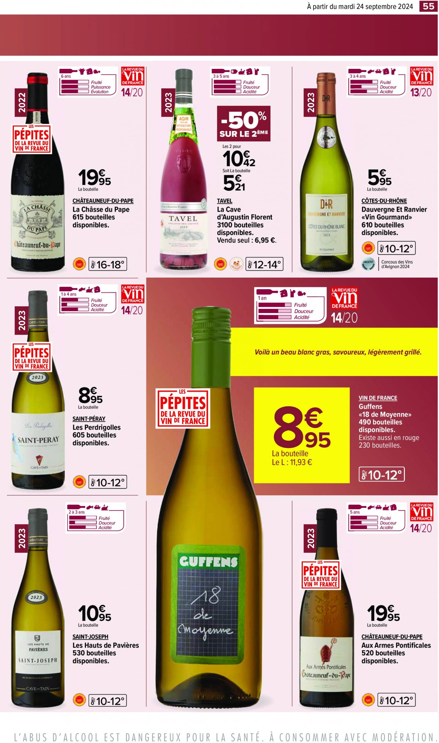 carrefour - Catalogue Carrefour - Aux Foire Vins valable dès 24.09. - 07.10. - page: 57