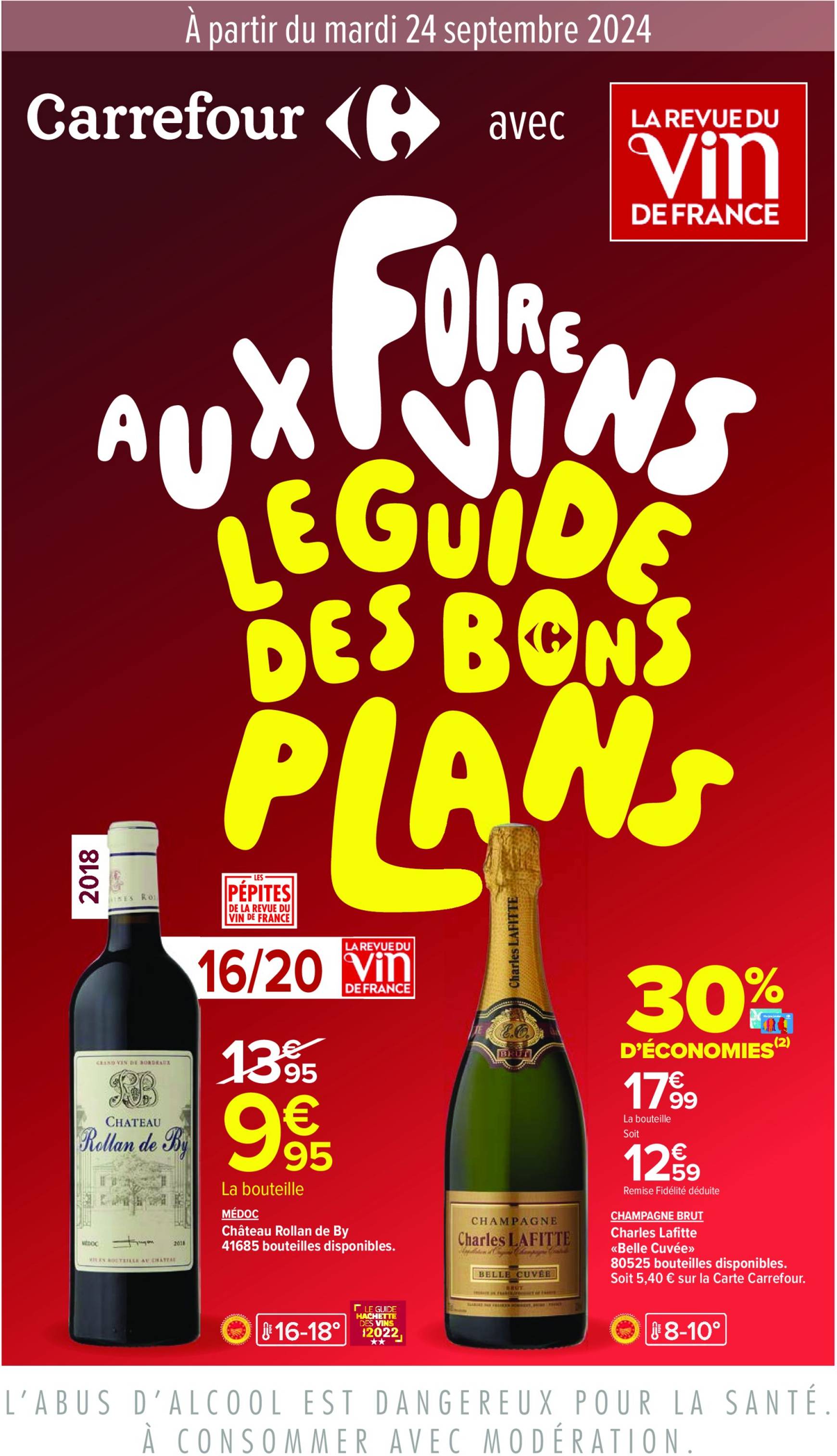 carrefour - Catalogue Carrefour - Aux Foire Vins valable dès 24.09. - 07.10.