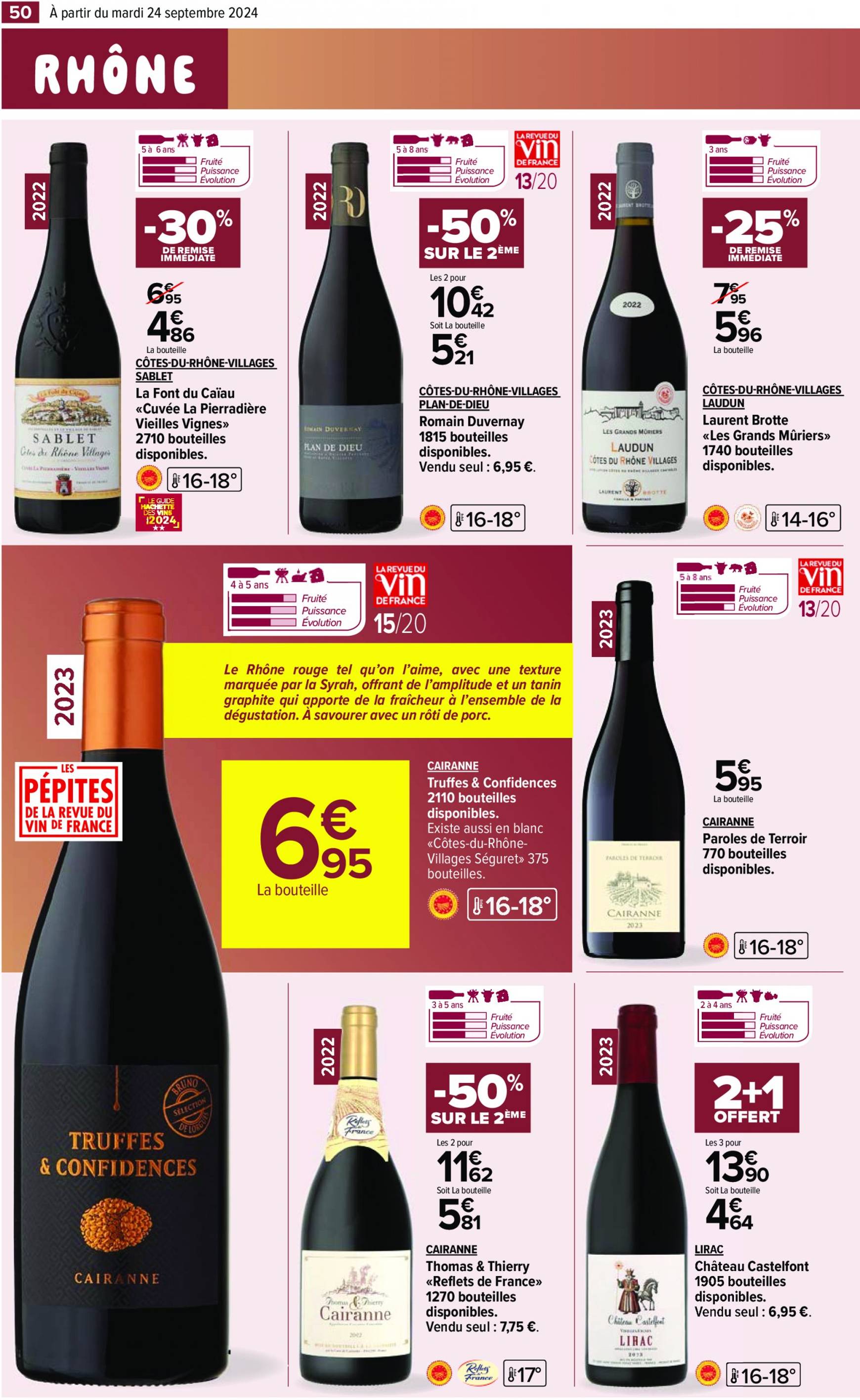 carrefour - Catalogue Carrefour - Aux Foire Vins valable dès 24.09. - 07.10. - page: 52