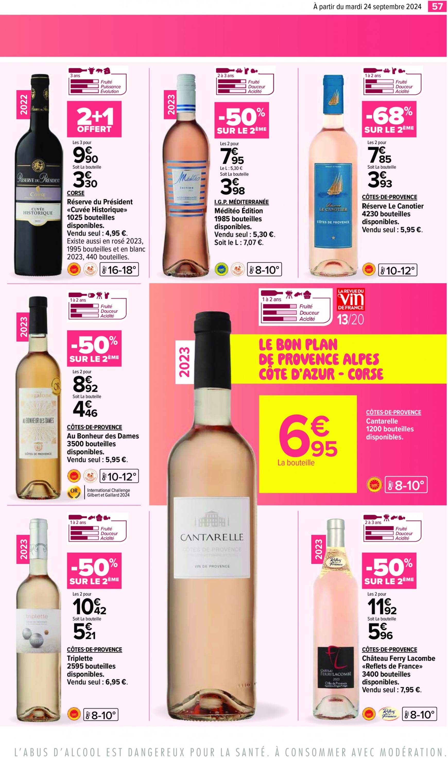 carrefour - Catalogue Carrefour - Aux Foire Vins valable dès 24.09. - 07.10. - page: 59