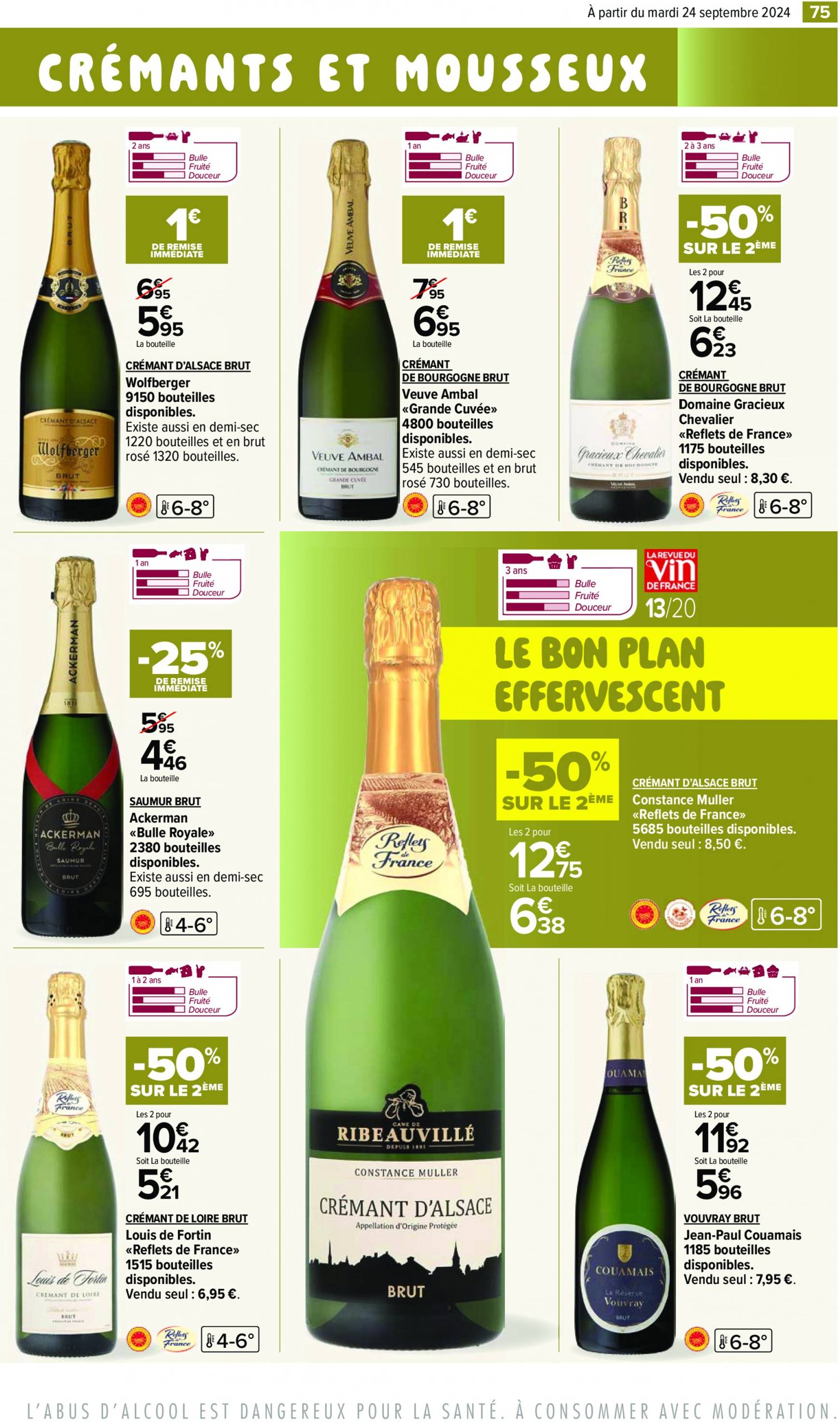 carrefour - Catalogue Carrefour - Aux Foire Vins valable dès 24.09. - 07.10. - page: 77