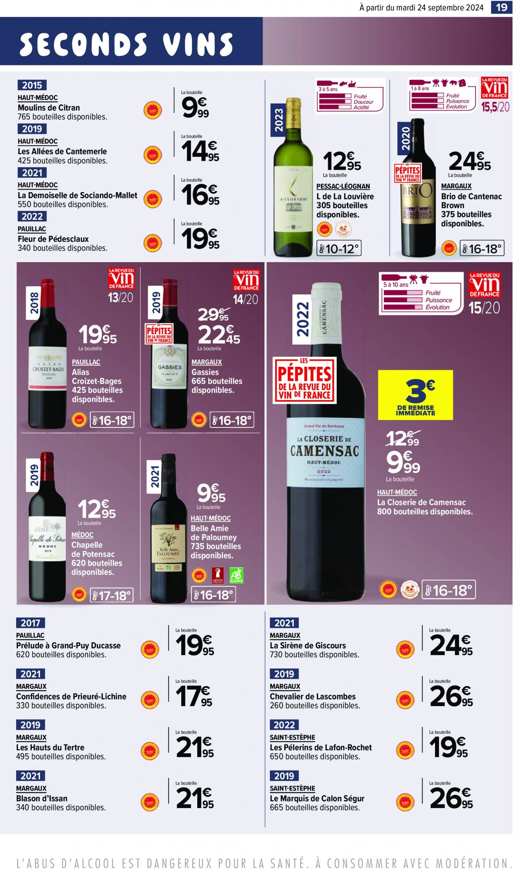 carrefour - Catalogue Carrefour - Aux Foire Vins valable dès 24.09. - 07.10. - page: 21