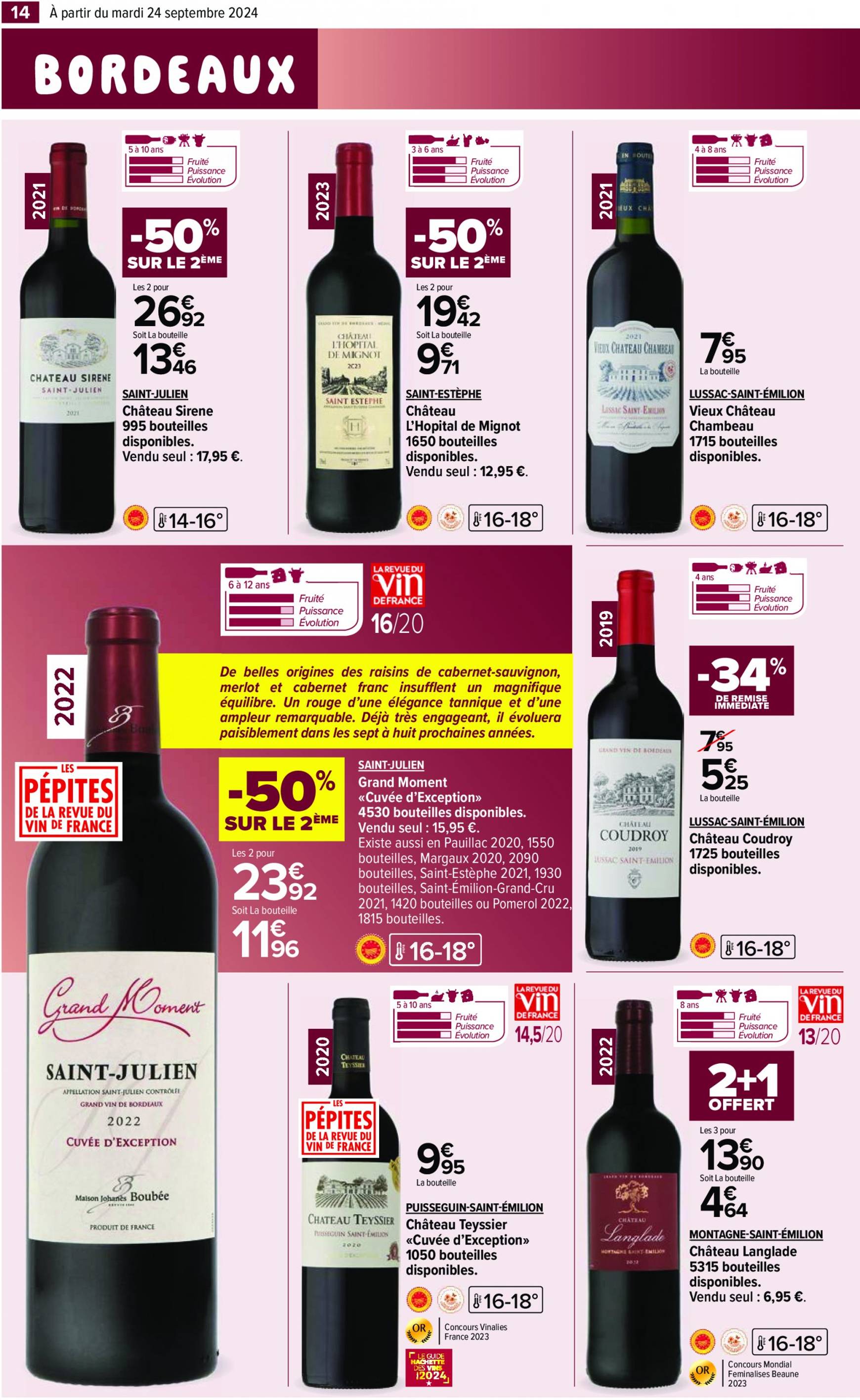 carrefour - Catalogue Carrefour - Aux Foire Vins valable dès 24.09. - 07.10. - page: 16