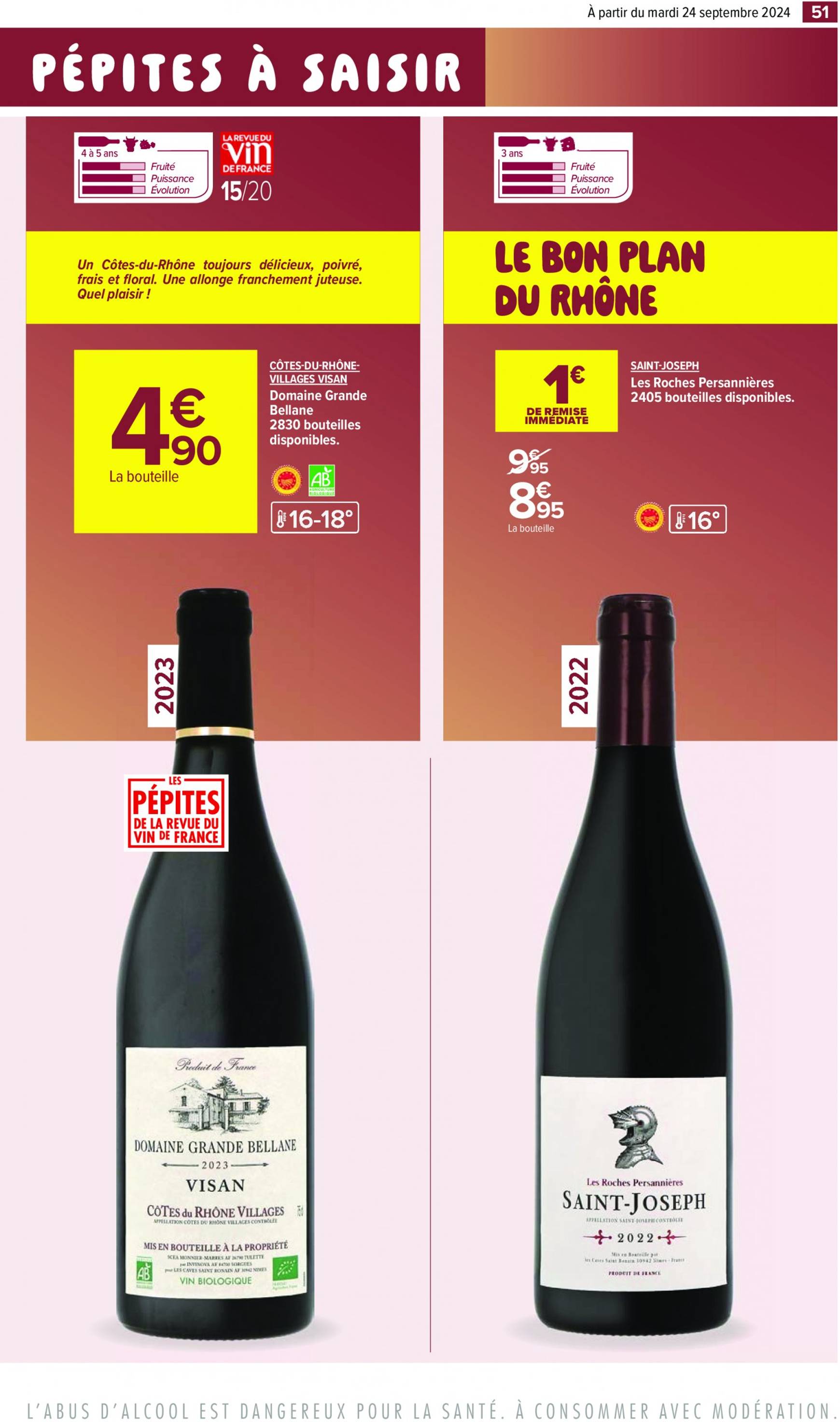 carrefour - Catalogue Carrefour - Aux Foire Vins valable dès 24.09. - 07.10. - page: 53