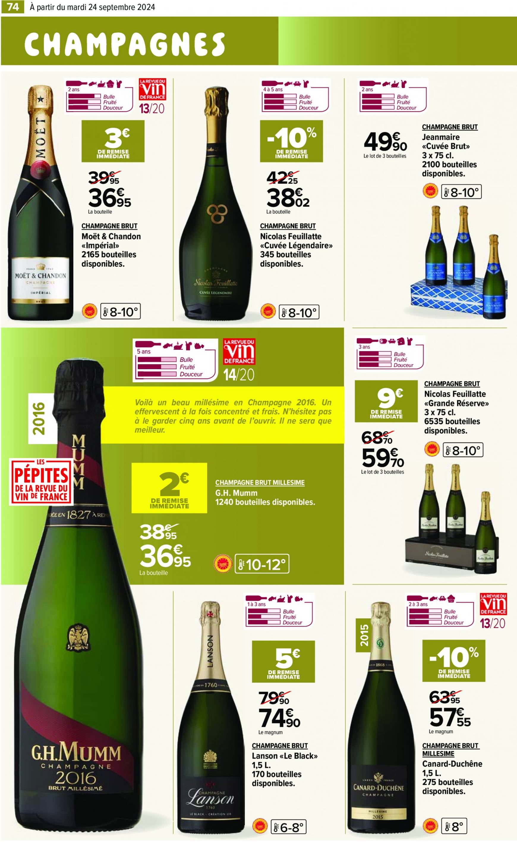 carrefour - Catalogue Carrefour - Aux Foire Vins valable dès 24.09. - 07.10. - page: 76