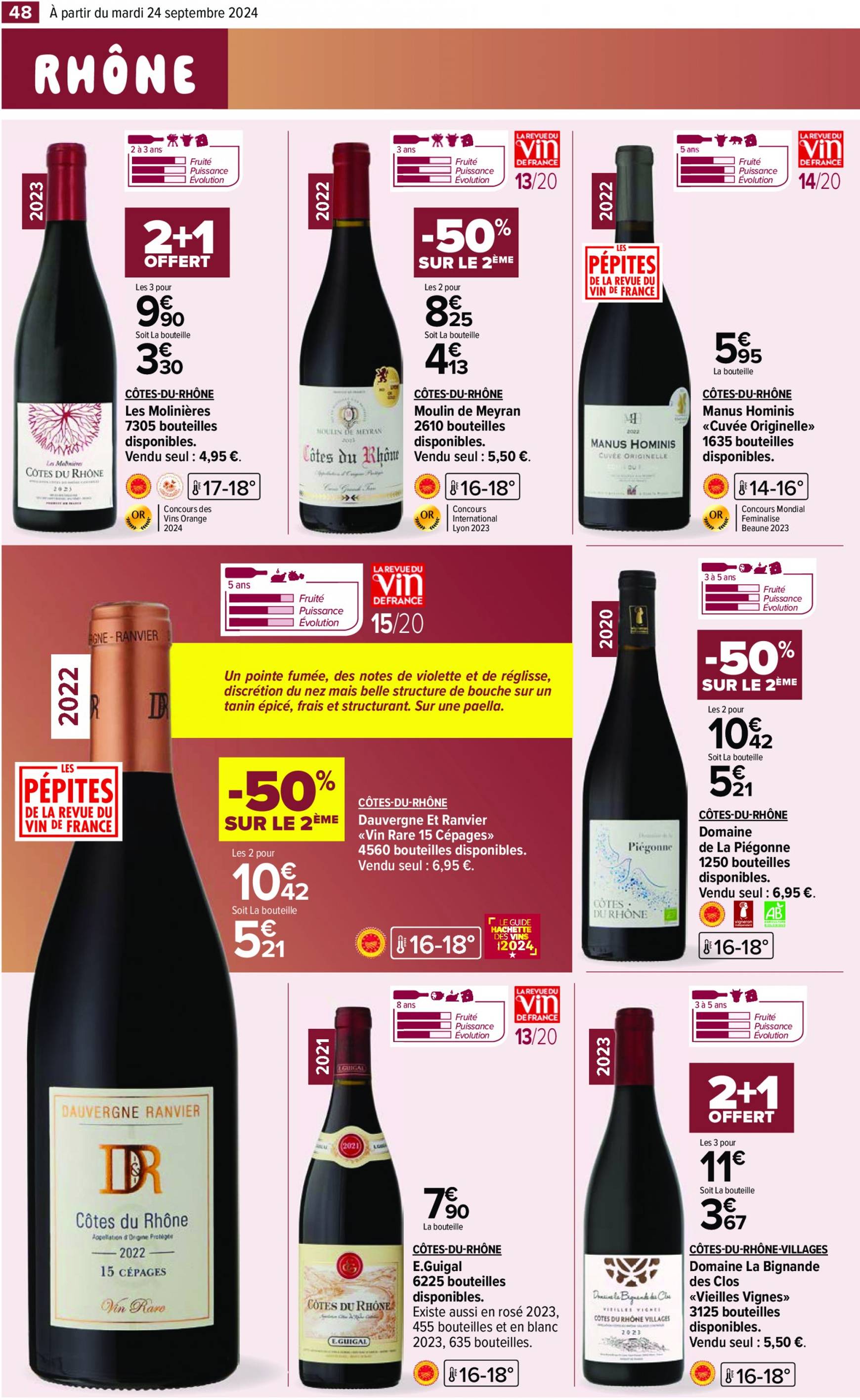 carrefour - Catalogue Carrefour - Aux Foire Vins valable dès 24.09. - 07.10. - page: 50