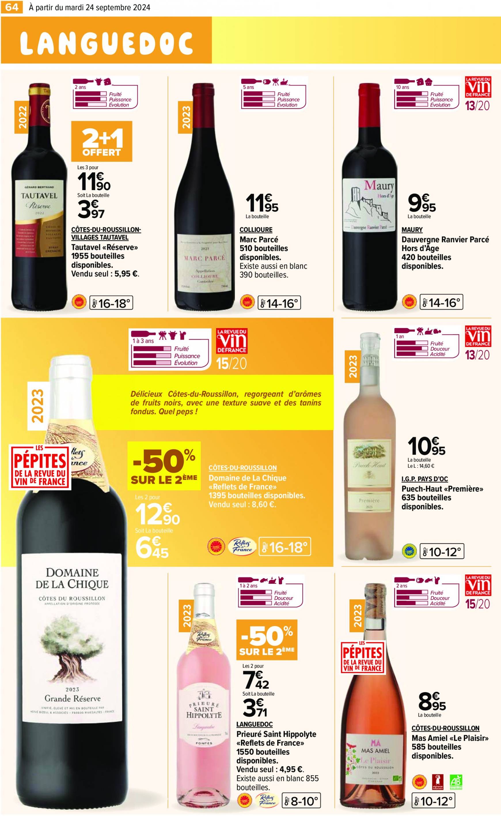 carrefour - Catalogue Carrefour - Aux Foire Vins valable dès 24.09. - 07.10. - page: 66