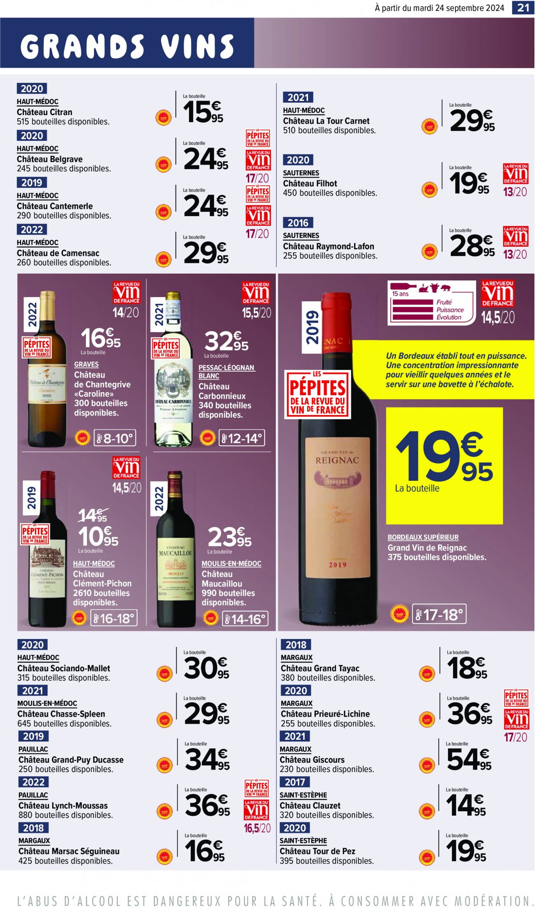 carrefour - Catalogue Carrefour - Aux Foire Vins valable dès 24.09. - 07.10. - page: 23