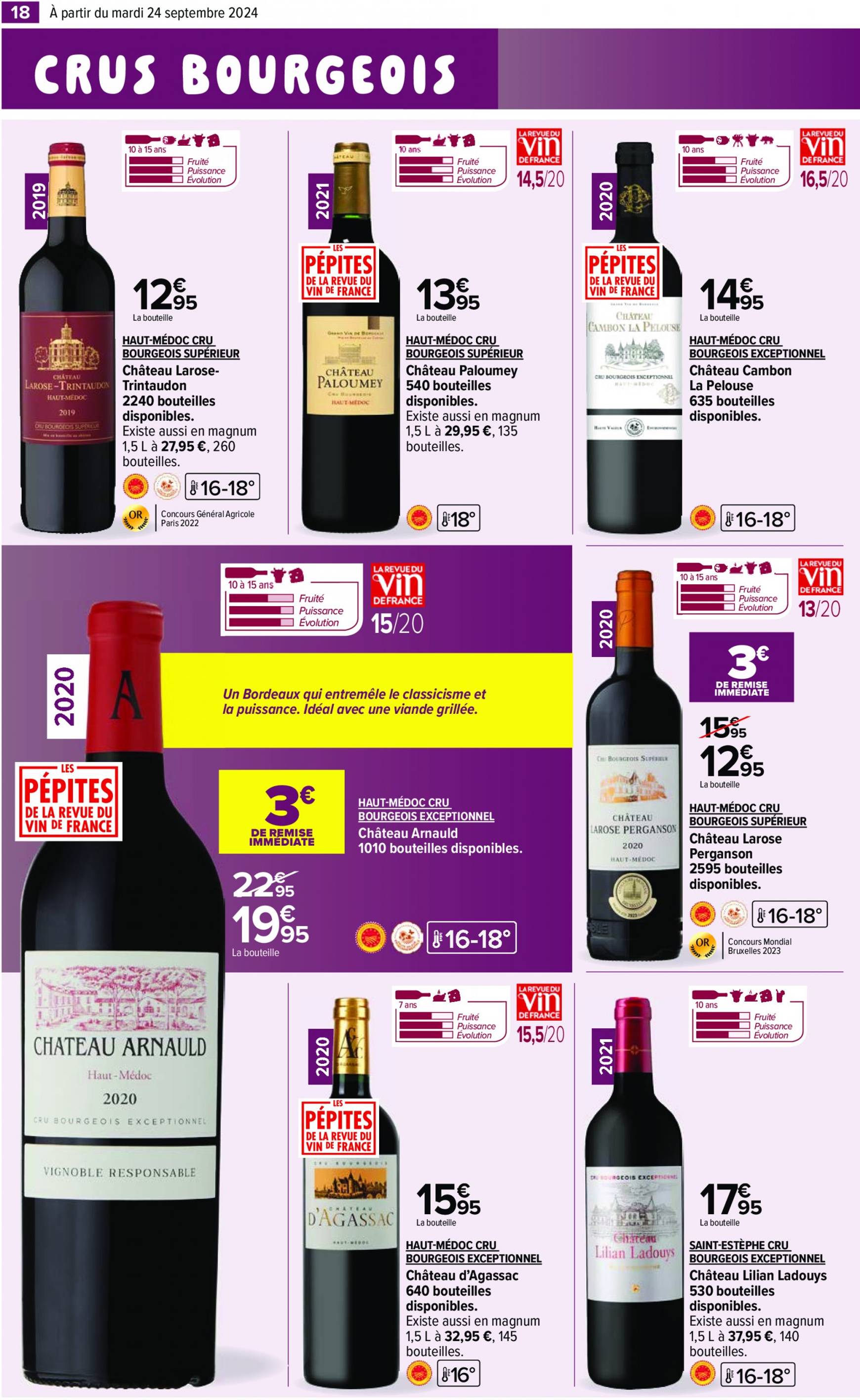 carrefour - Catalogue Carrefour - Aux Foire Vins valable dès 24.09. - 07.10. - page: 20