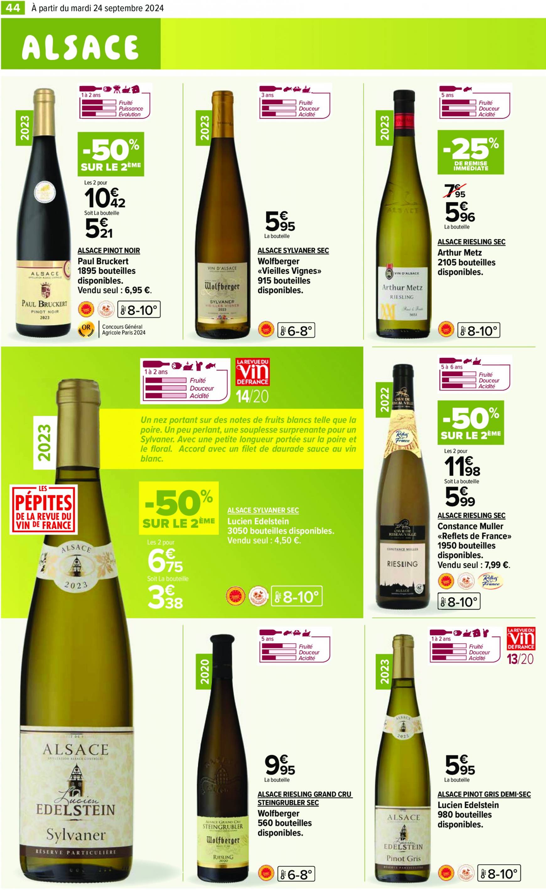 carrefour - Catalogue Carrefour - Aux Foire Vins valable dès 24.09. - 07.10. - page: 46